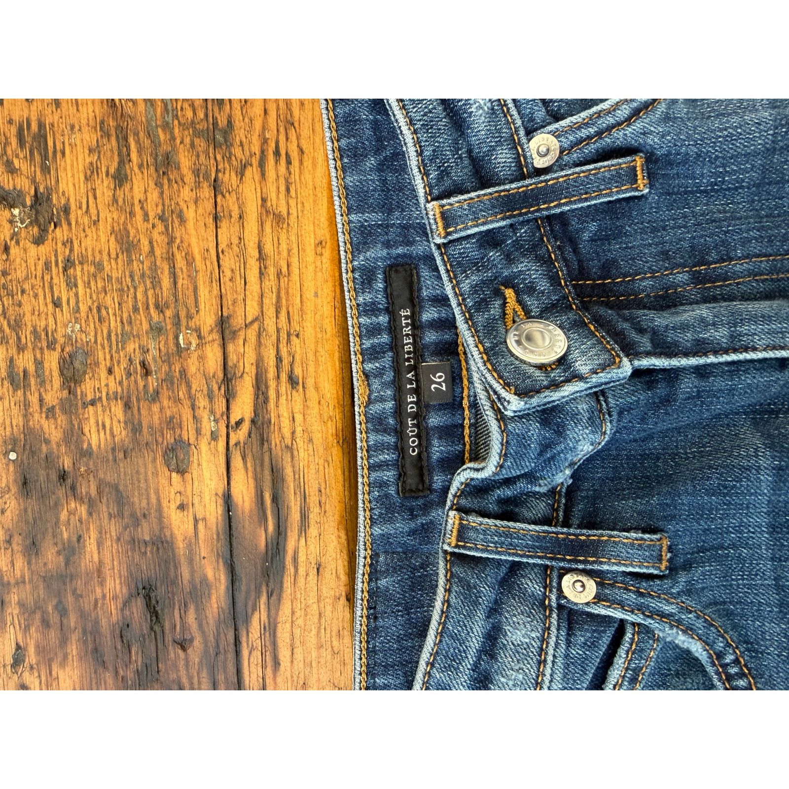 Cout de la Liberte Cout De La Liberte Heidi Super High Rise Supper Bell Jeans Size 28" / US 6 / IT 42 - 5 Thumbnail