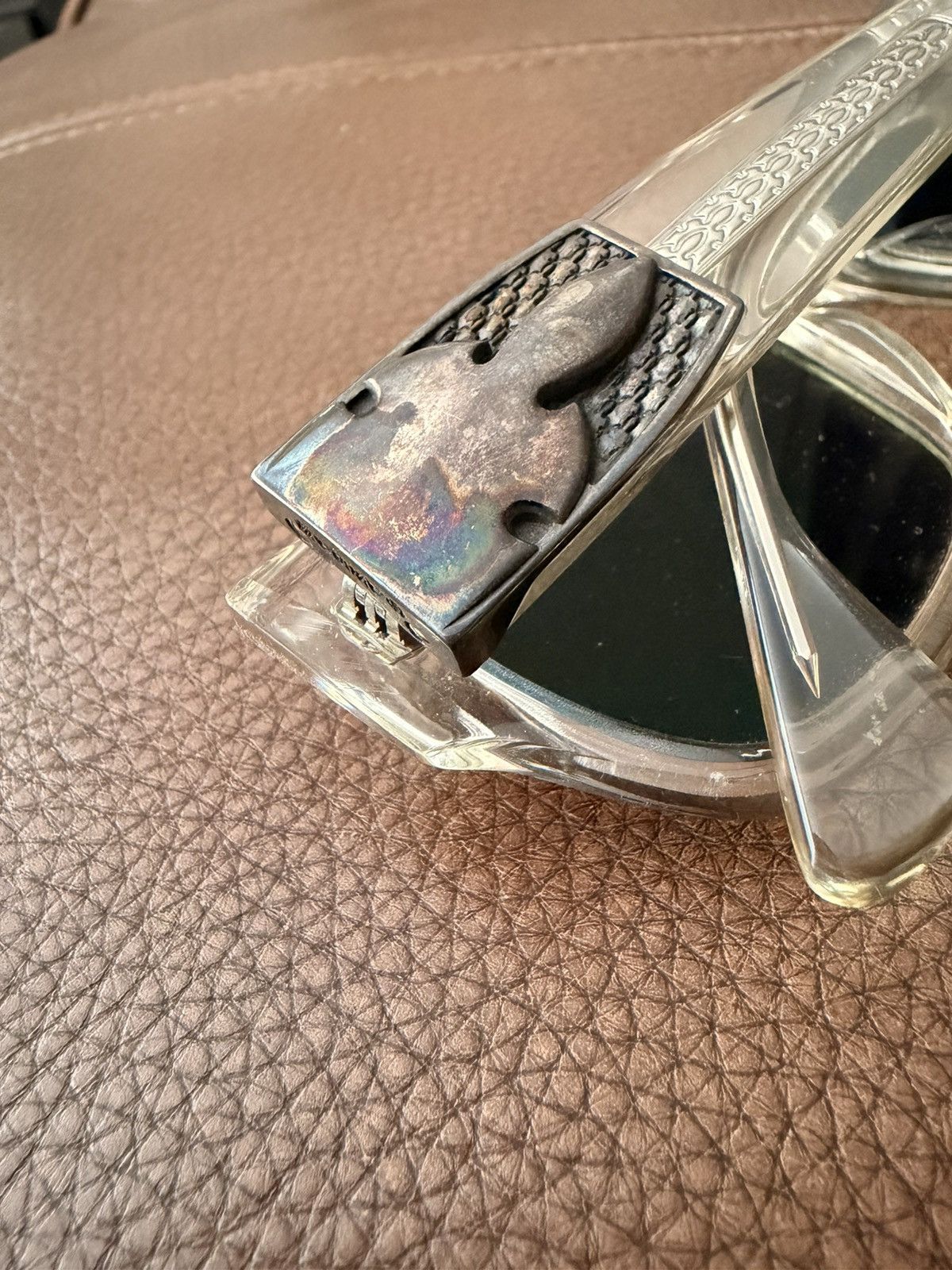 Chrome Hearts Chrome Hearts G-Money I Flerknee Rainbow Patina Sunglasses Size ONE SIZE - 11 Thumbnail