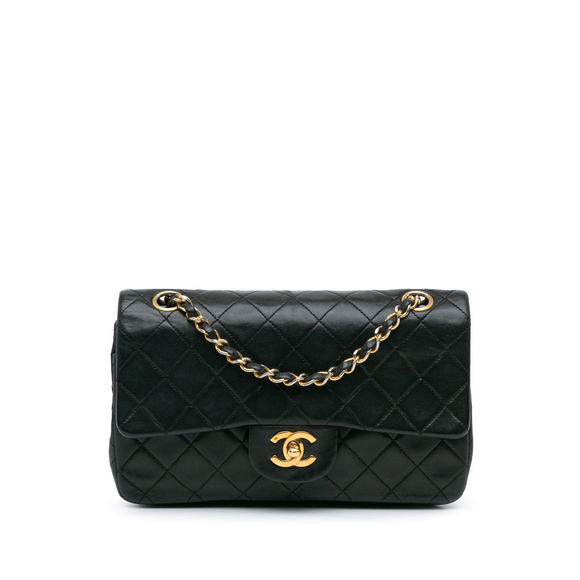 Chanel Chanel Small Classic Lambskin Double Flap Black Size ONE SIZE - 1 Thumbnail