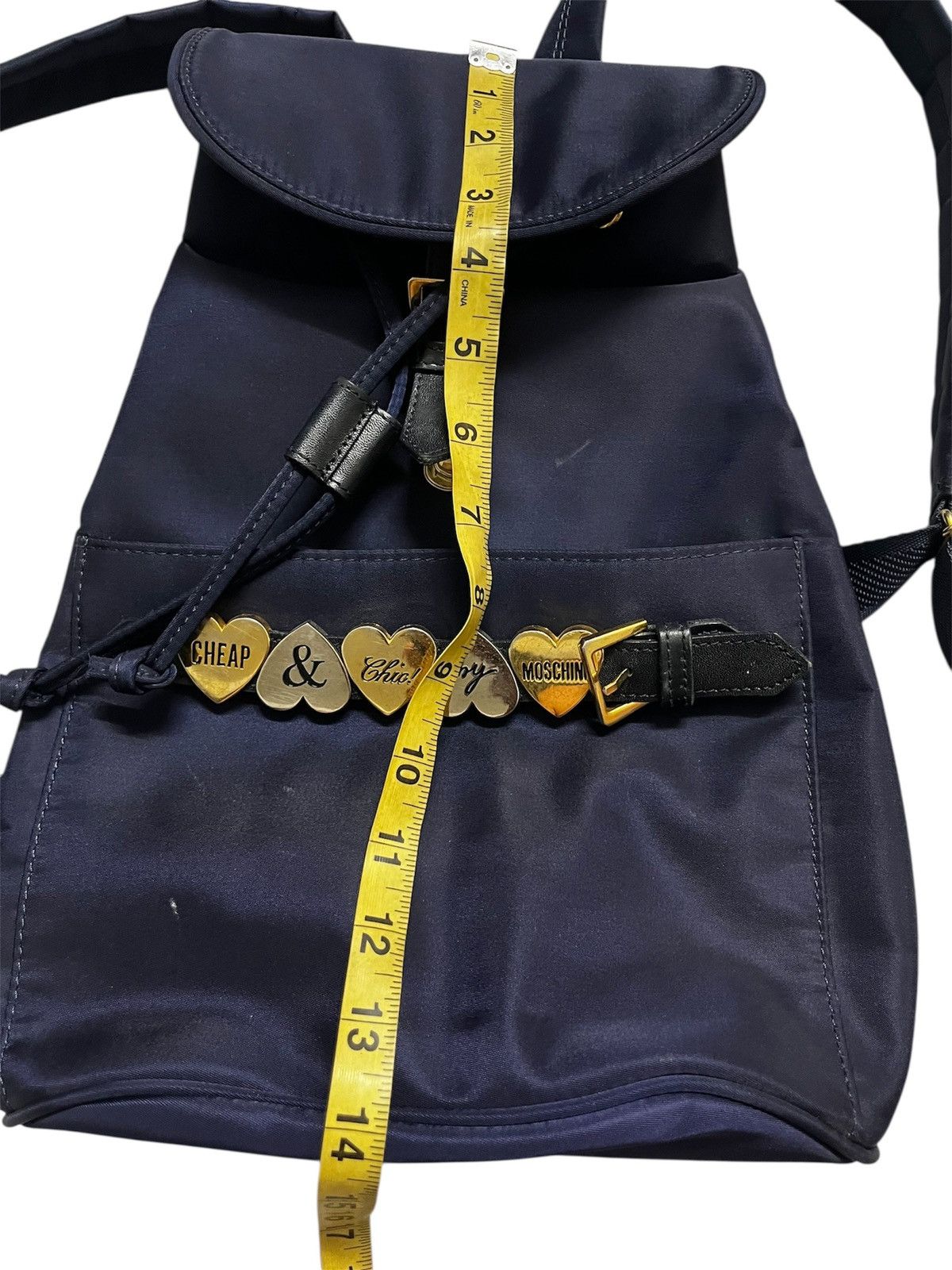 Moschino Vtg Mochino Backpack Navy Blue Size ONE SIZE - 8 Thumbnail
