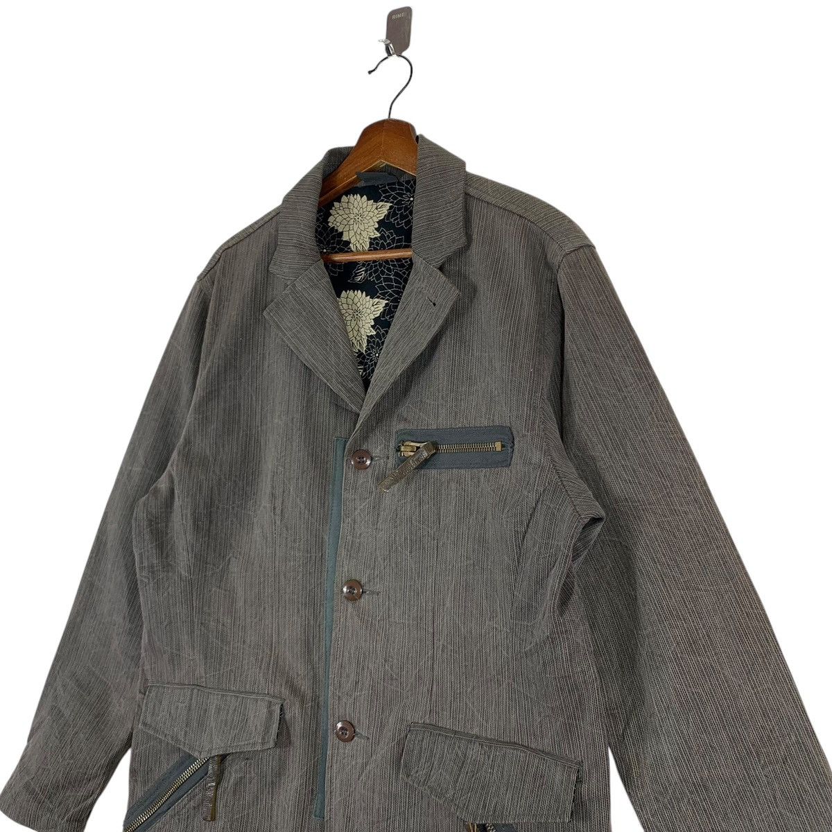 Japanese Brand × Other × Vintage VINTAGE JAPANESE BRAND MOTIF FLOWERS CHORE JACKET DENIM Size US M / EU 48-50 / 2 - 4 Thumbnail