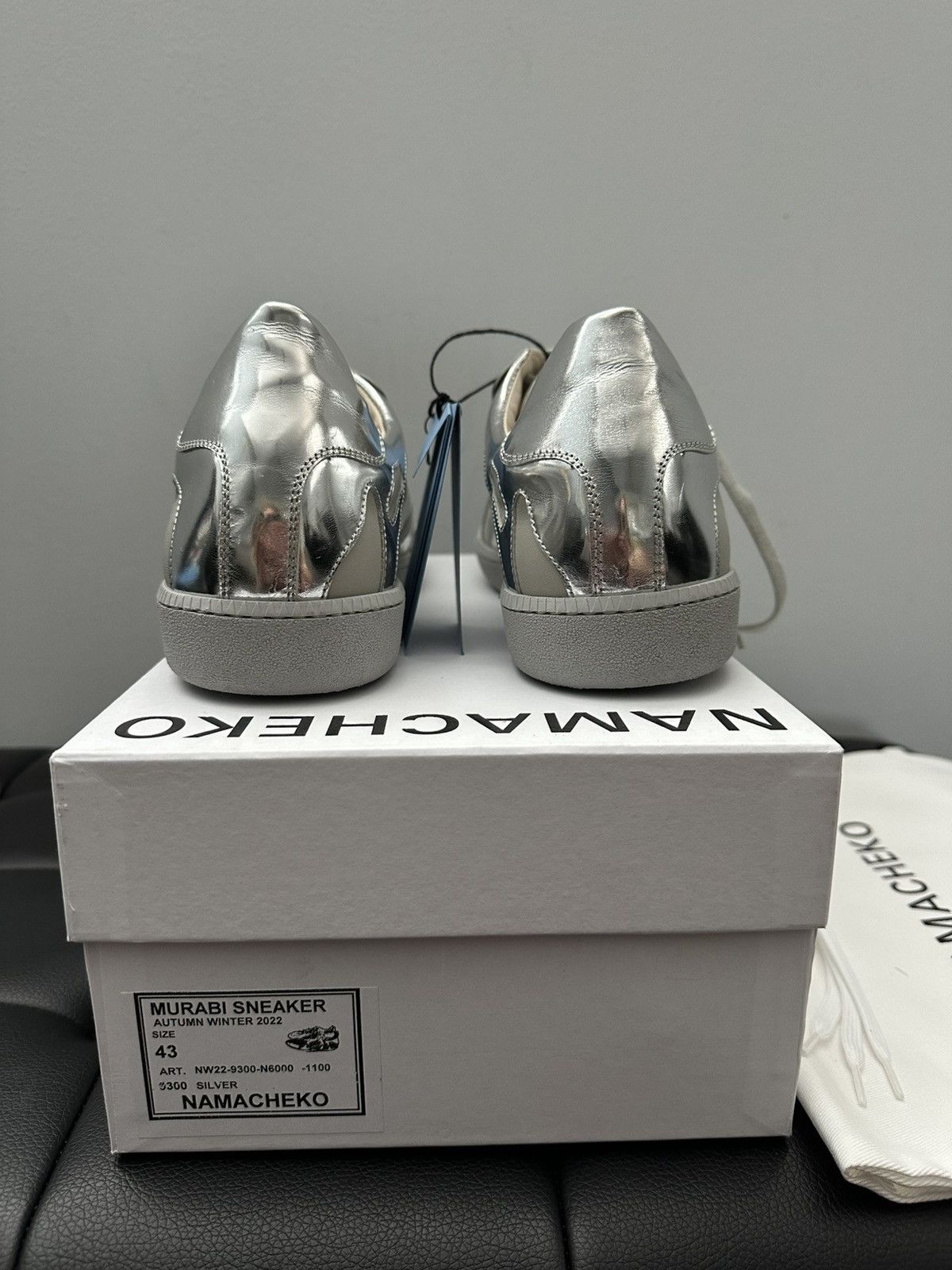 Namacheko Namacheko AW22 Murabi GAT Sneakers Silver Size US 10 / EU 43 - 8 Thumbnail