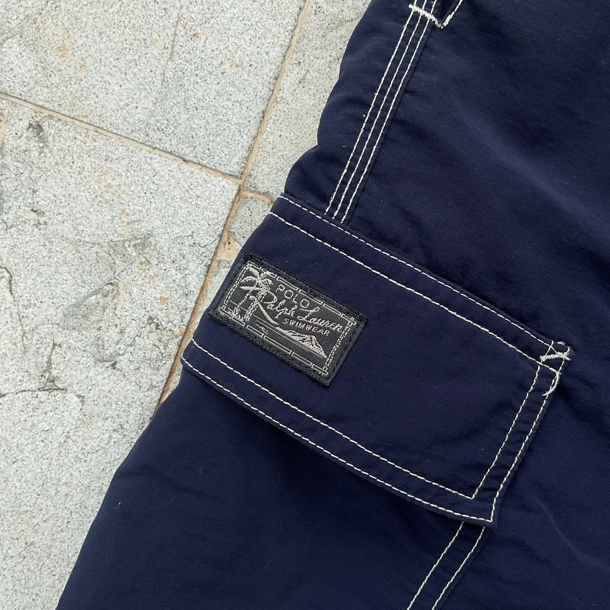 Polo Ralph Lauren Vintage Polo Ralph Lauren Swimwear Pony Cargo Trunks Shorts Size US 32 / EU 48 - 3 Thumbnail