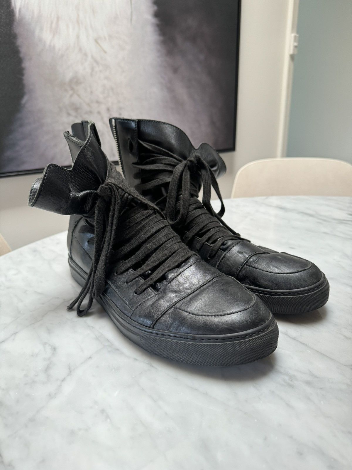 Kris Van Assche Kris Van Assche / High Top / Multi Lace Sneakers