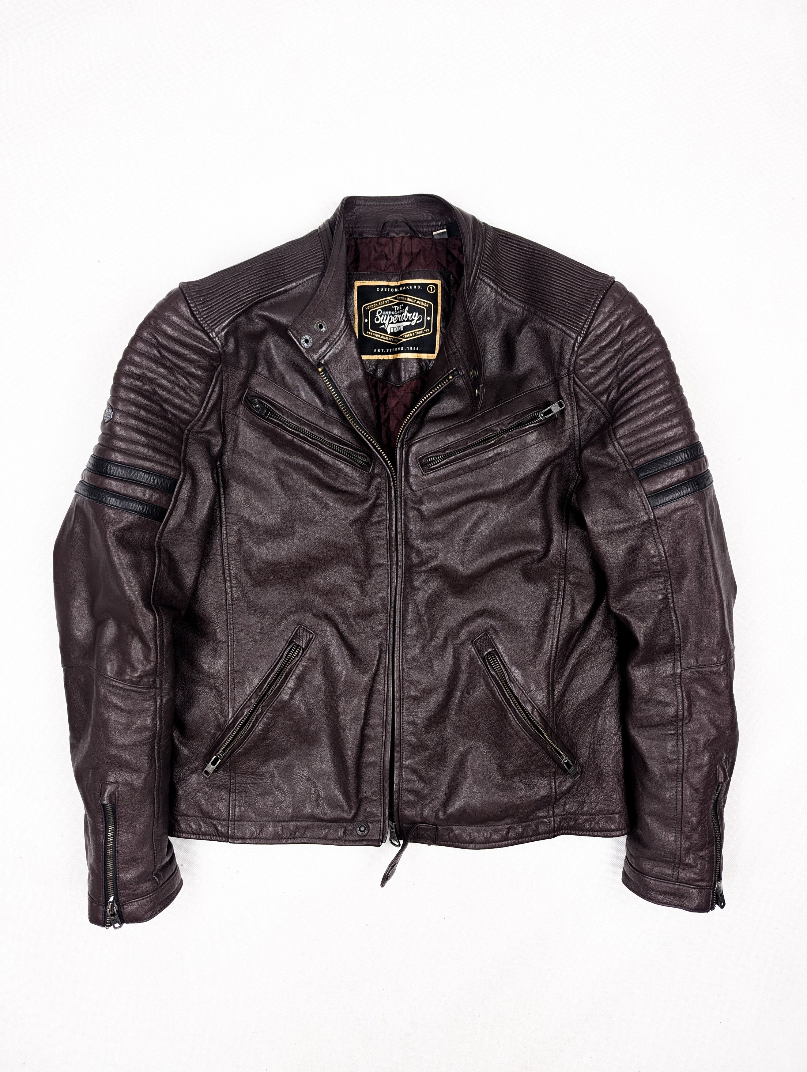 Superdry Superdry leather biker jacket XL Size US XL / EU 56 / 4 - 1 Thumbnail