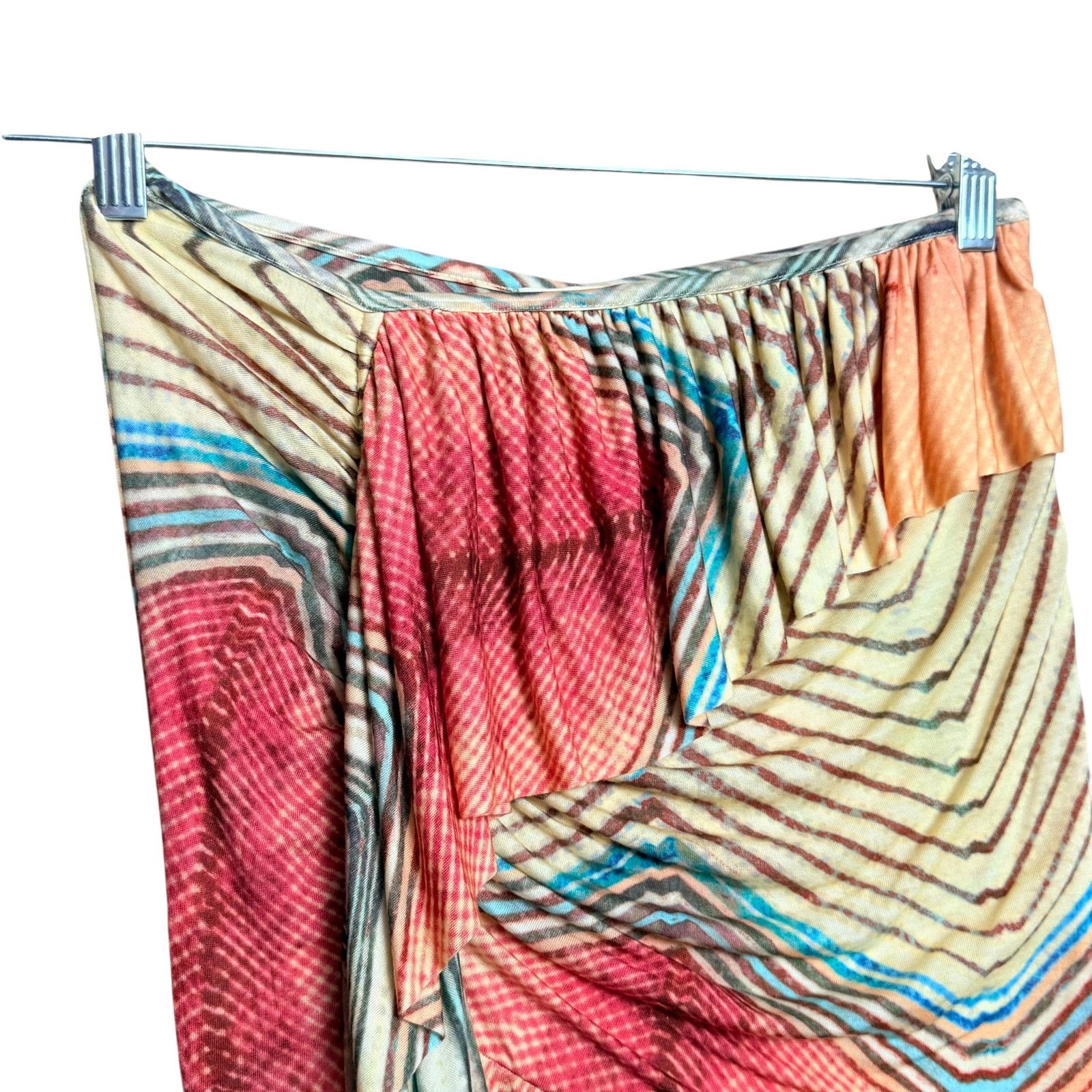Ulla Johnson Ulla Johnson Alyssa Chevron Stripe Midi Skirt Size S 100% Size 27" / US 4 / IT 40 - 12 Thumbnail