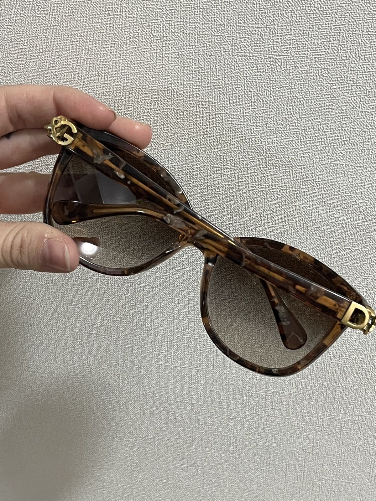 Dolce & Gabbana Vintage Women’s Dolce & Gabbana D&G Brown Sunglasses Size ONE SIZE - 7 Thumbnail