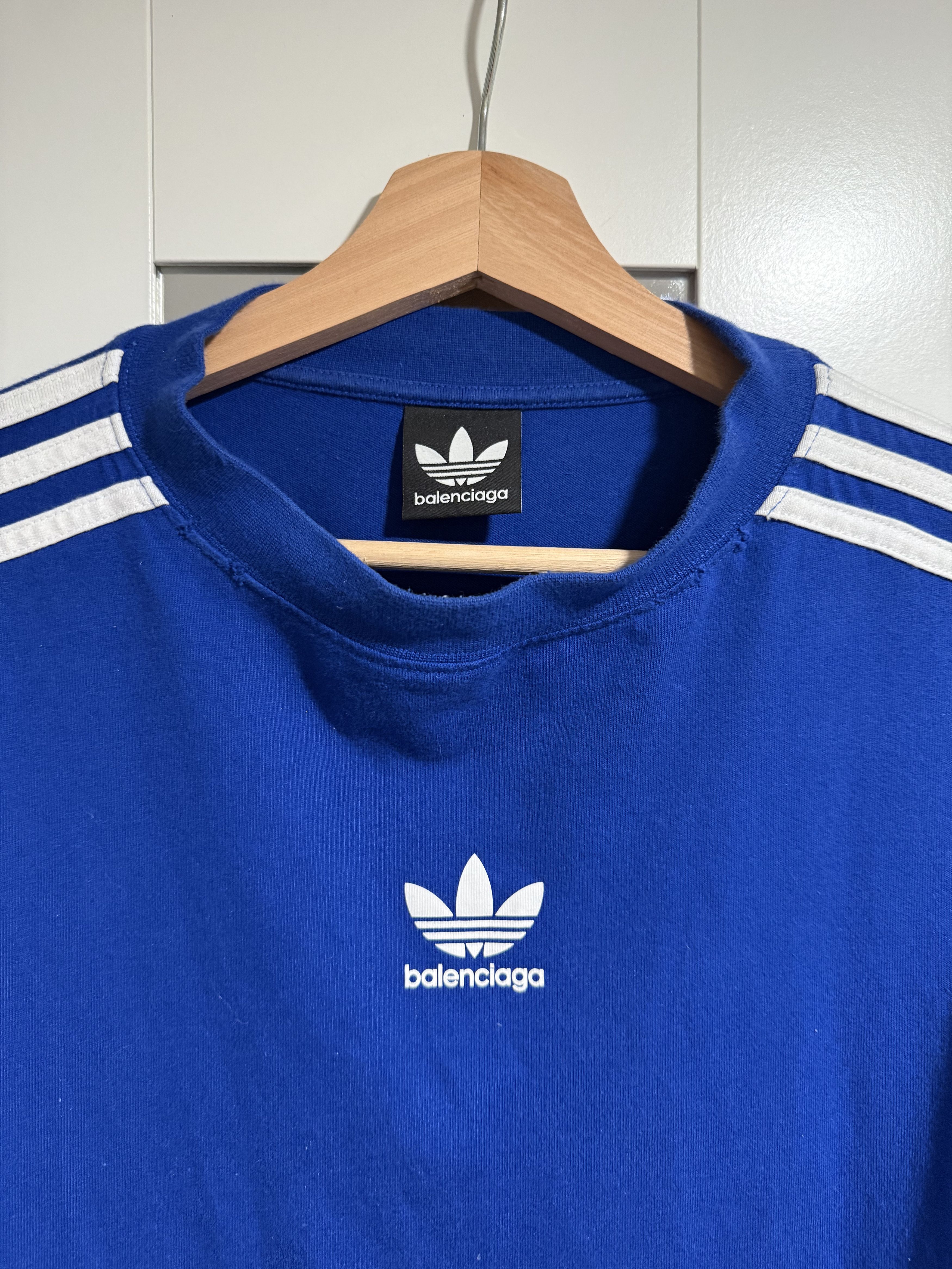 Balenciaga Balenciaga x adidas Long Sleeve T-Shirt Oversized Size US L / EU 52-54 / 3 - 2 Thumbnail