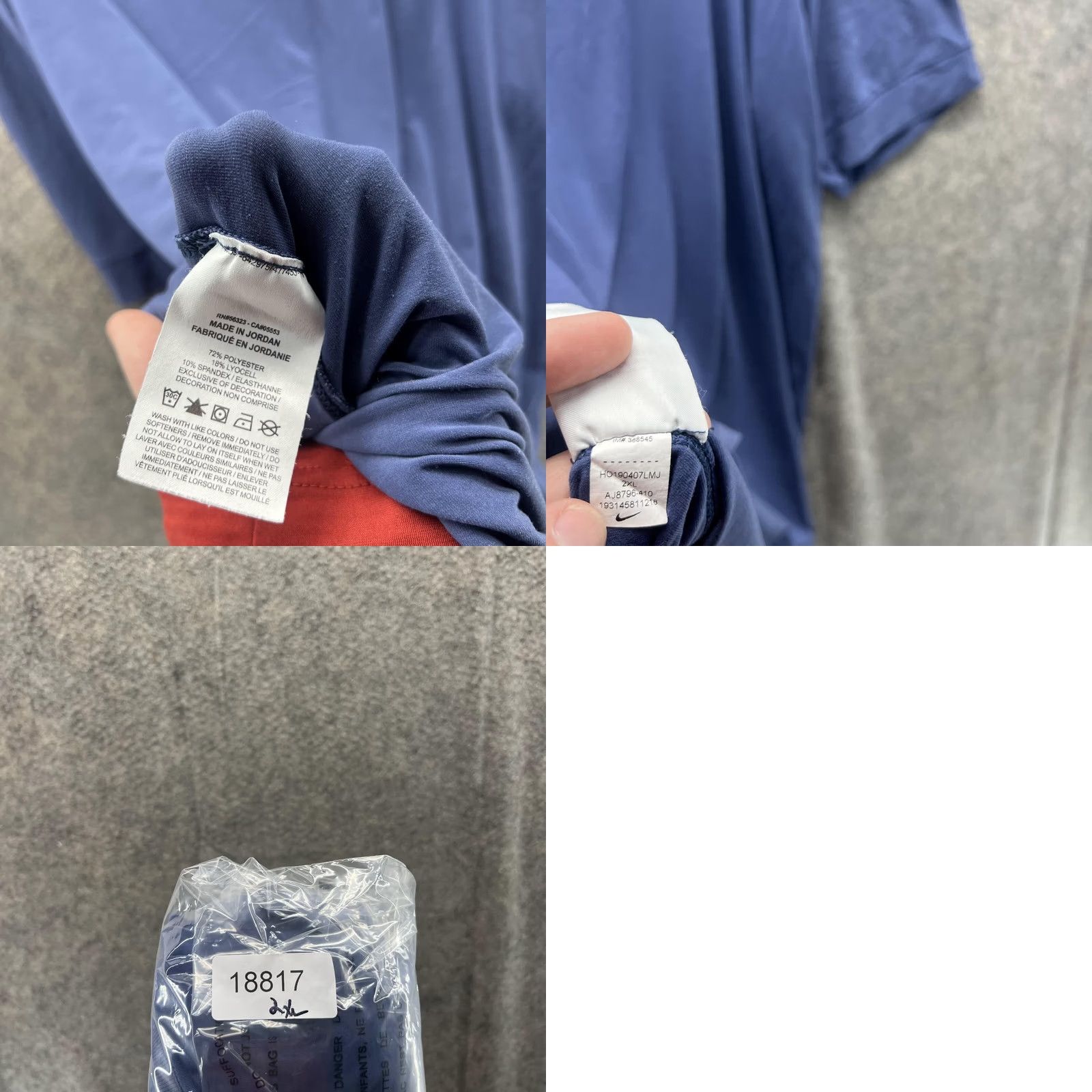 Nike Nike Shirt Men 2XL Adult Blue Navy Dri-Fit Crewneck Polyester Nike T-Shirt Reg Size US XXL / EU 58 / 5 - 9 Thumbnail