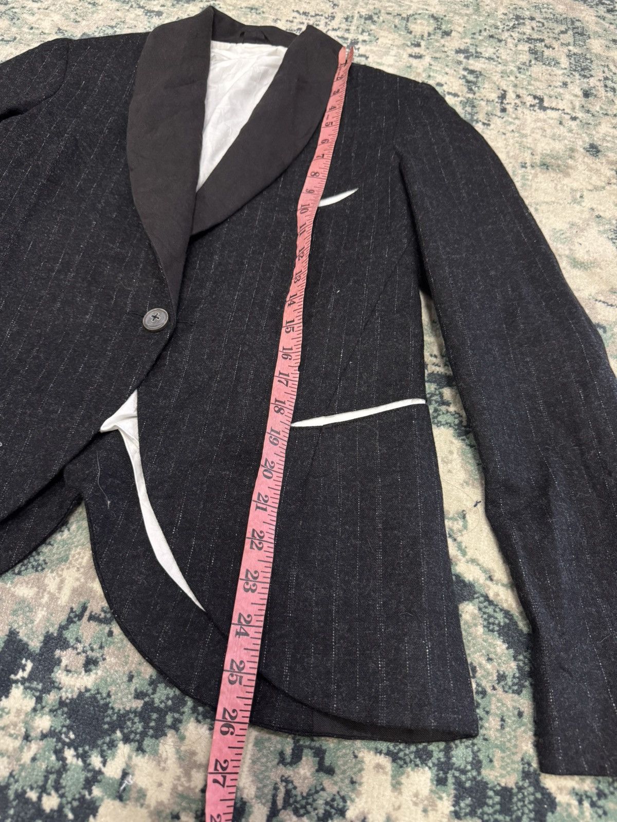 Nostra Santissima NOSTRA SANTISSIMA MIXED WOOL CASHMERE SINGLE BUTTON BLAZER Size S / US 4 / IT 40 - 3 Thumbnail