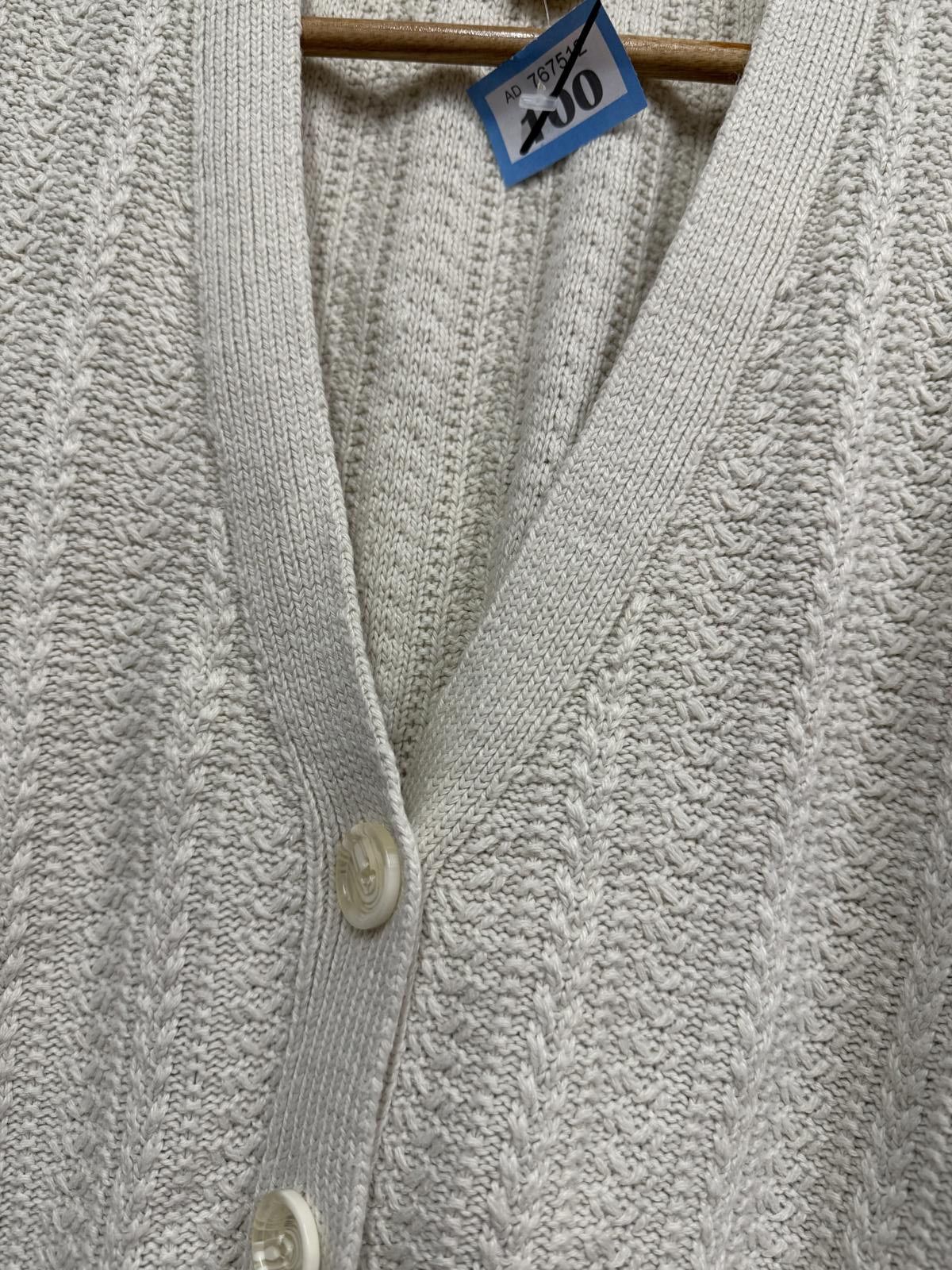 FatFace Fat Face Women's Cream Knit Cardigan with Puff Sleeves UK 12 Size M / US 6-8 / IT 42-44 - 3 Thumbnail