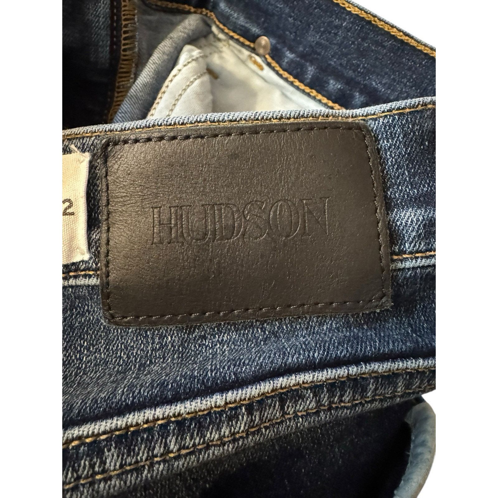 Hudson Hudson Blake Slim Straight Jeans Medium Wash w Fading Size US 32 / EU 48 - 8 Thumbnail