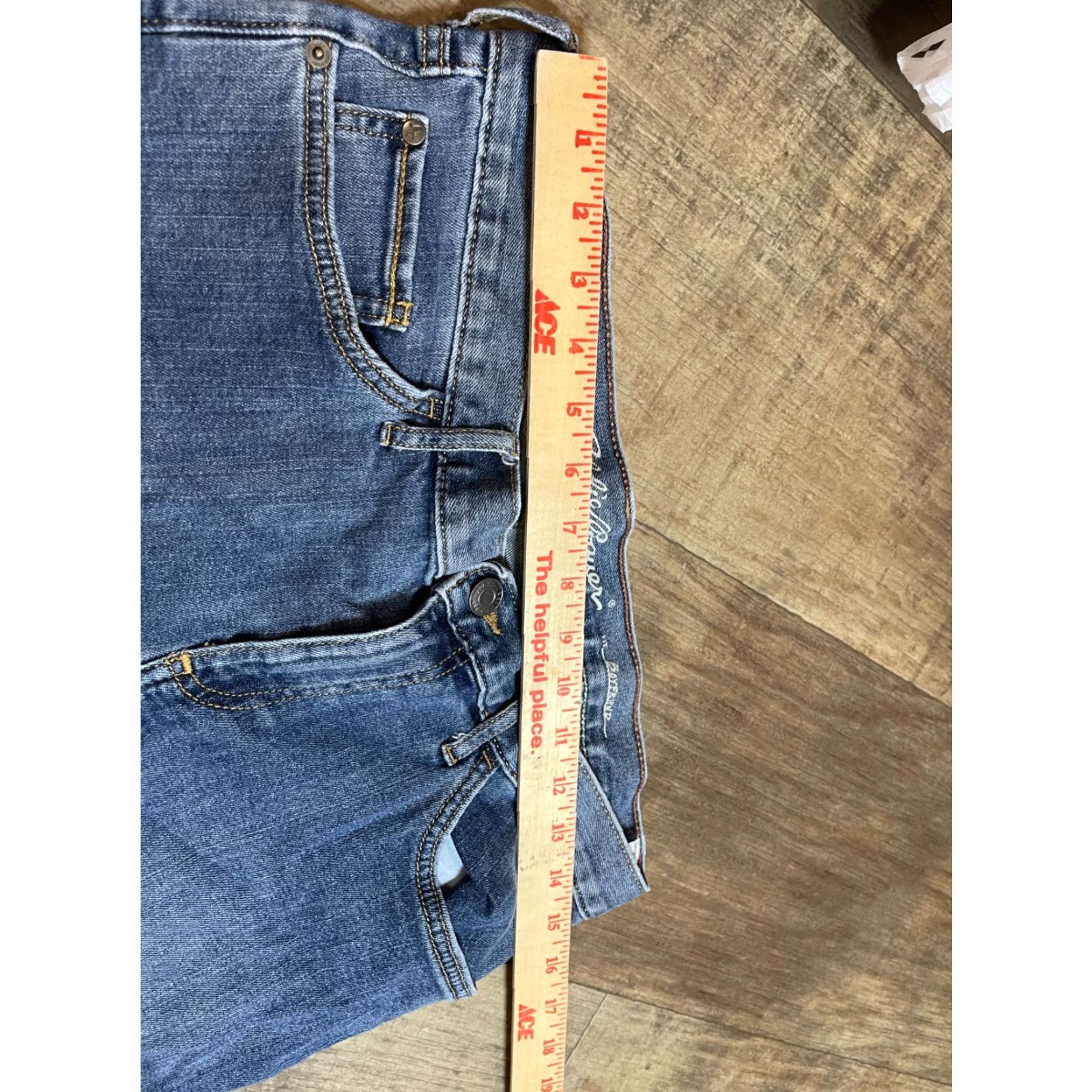 Eddie Bauer Eddie Bauer Jeans Women Size 8 Blue Denim Straight Jeans Regular Denim Blue Womens 8 Size 30" / US 8 / IT 44 - 3 Thumbnail
