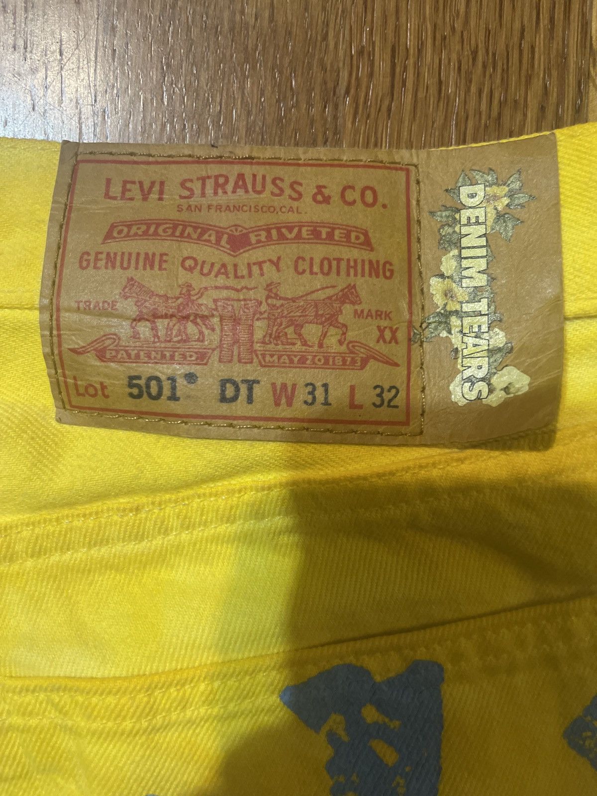 DENIM TEARS Denim Tears Bstroy Tears 501 Jean Size US 31 - 3 Thumbnail