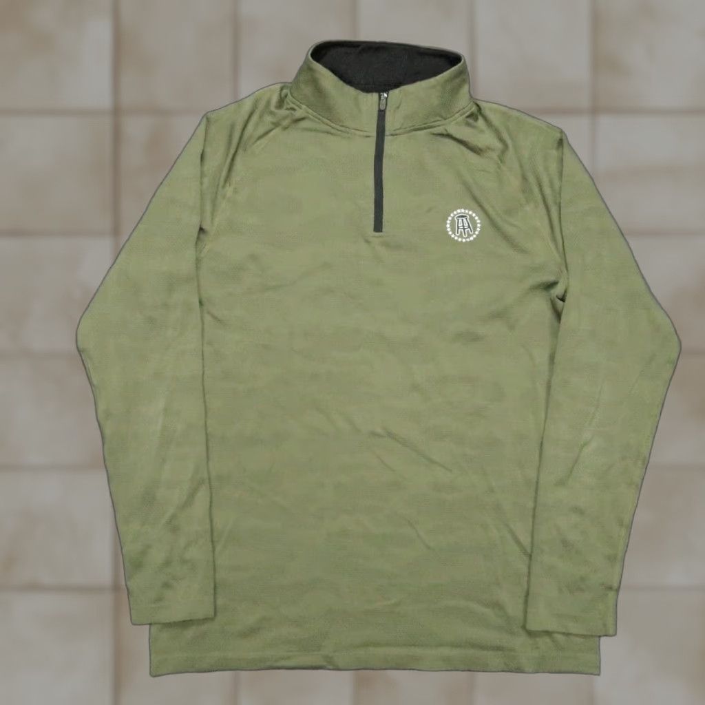 Vintage UNRL Pullover Mens Small Green Performance Quarter Zip Barstool Sports Shirt Size US S / EU 44-46 / 1 - 1 Thumbnail