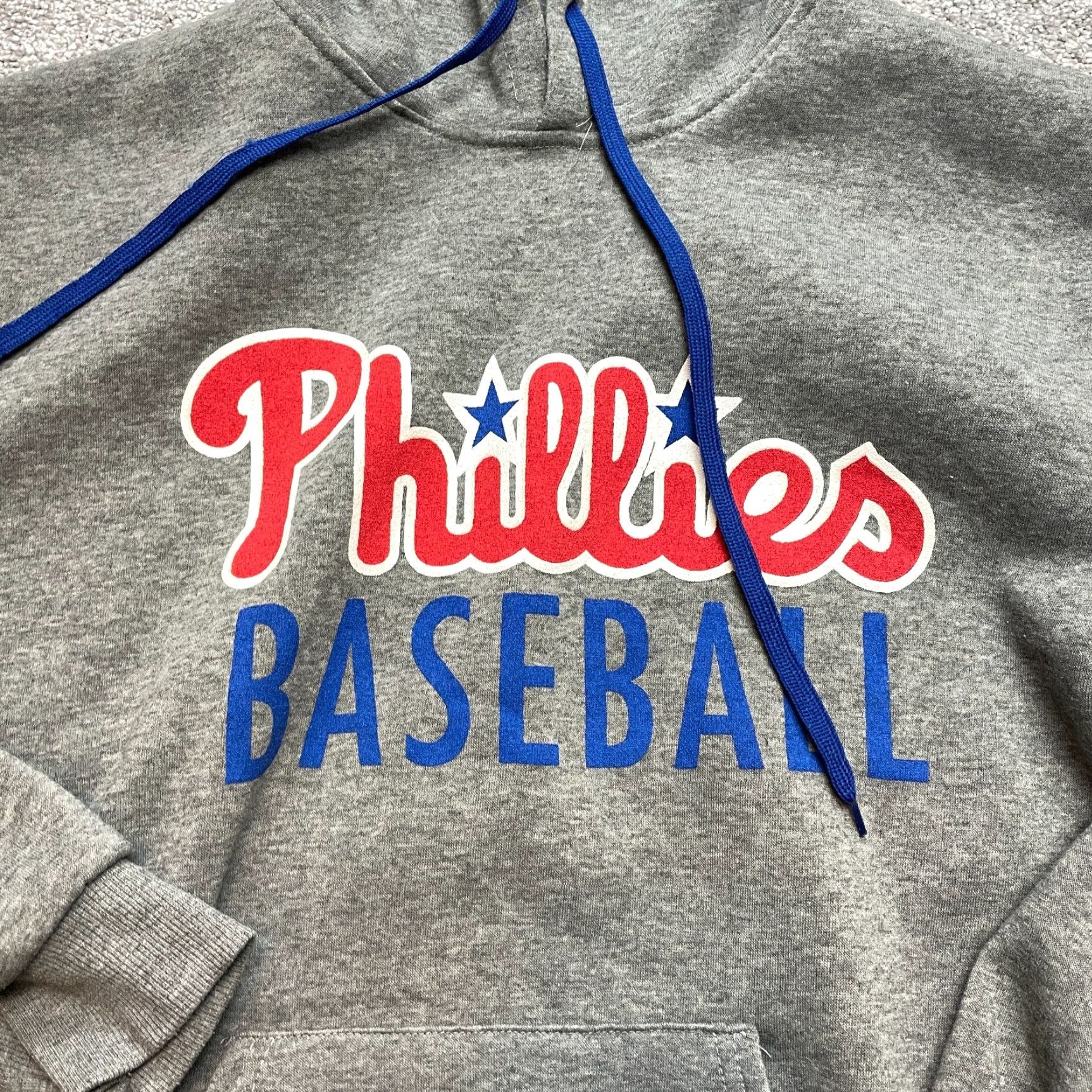 Logo 7 VINTAGE Phillies Hoodie Sweatshirt Unbranded Hoodie Mens Small Gray Pullover Pockets Logo Baseball Size US S / EU 44-46 / 1 - 2 Thumbnail