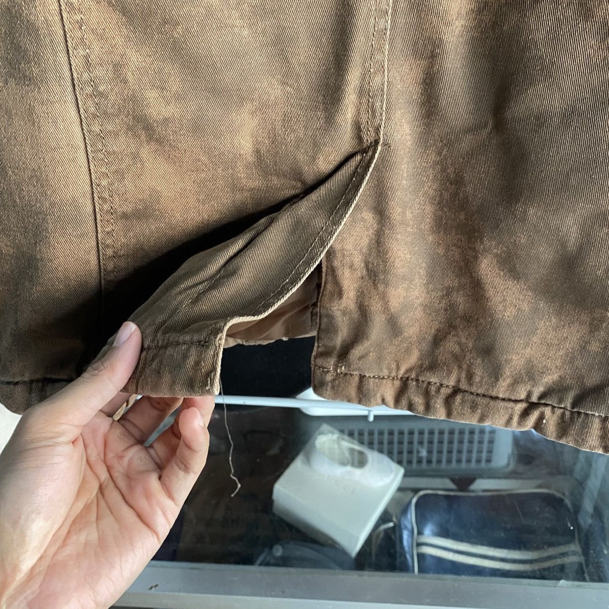 In The Attic In the Attic Brown Grunge Multi-Pocket Fur Hoodie Jacket Size US M / EU 48-50 / 2 - 16 Thumbnail