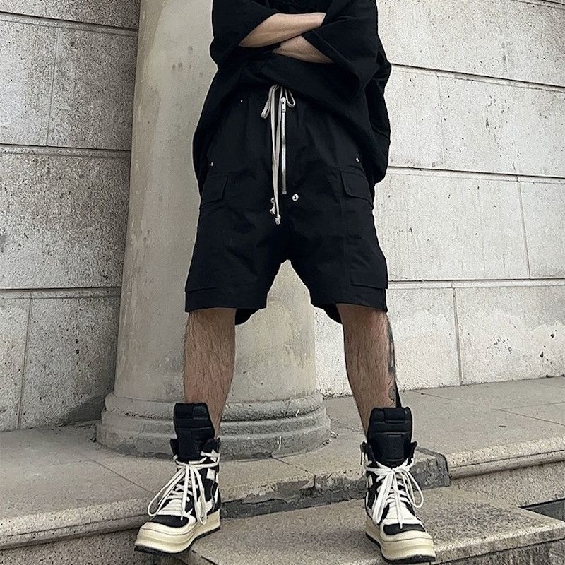 Multi Pocket Drawstring Cargo