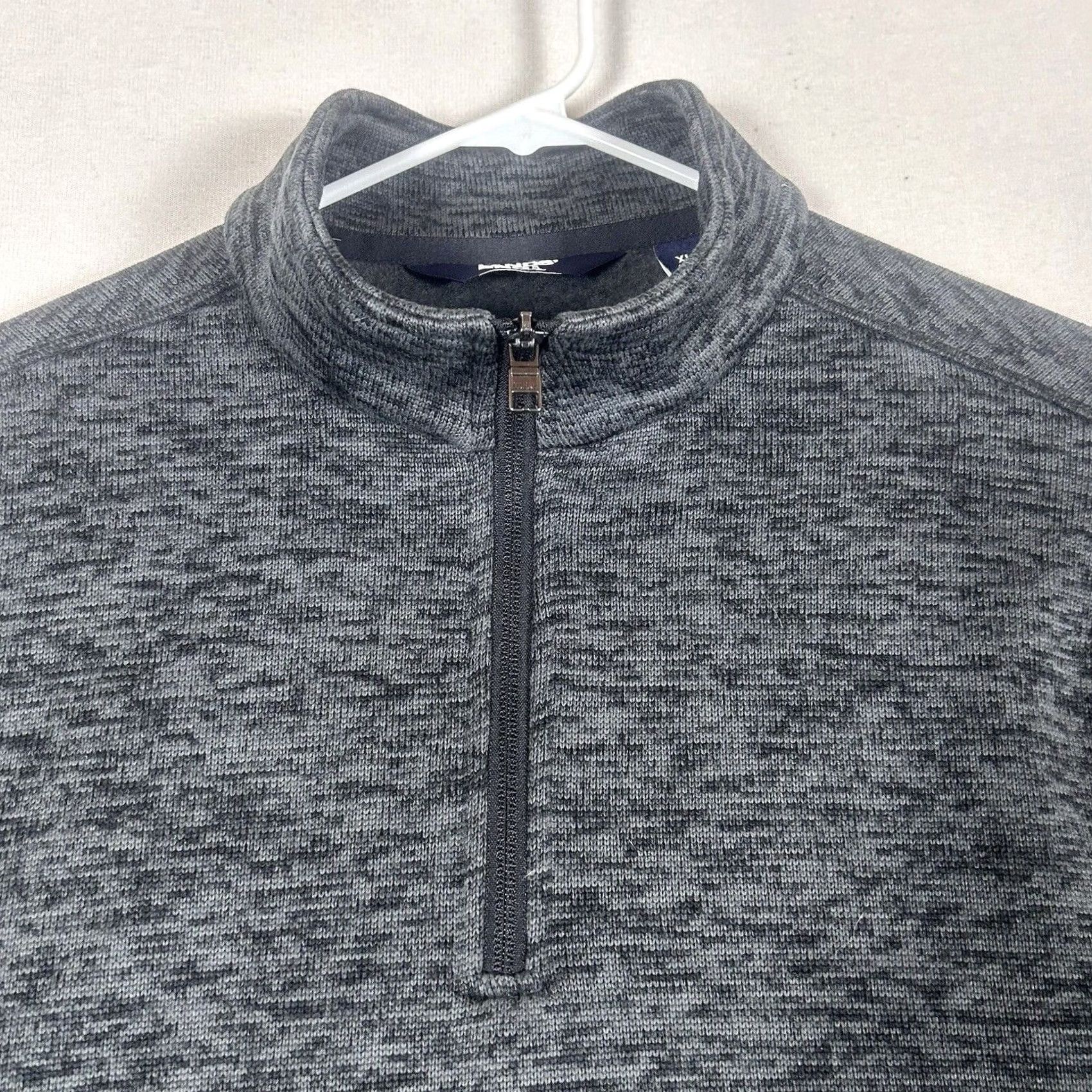 Lands' End Lands' End Mens Fleece 1/4 Zip Pullover XL Gray Long Sleeve Top Regular Fit Size US XL / EU 56 / 4 - 2 Thumbnail