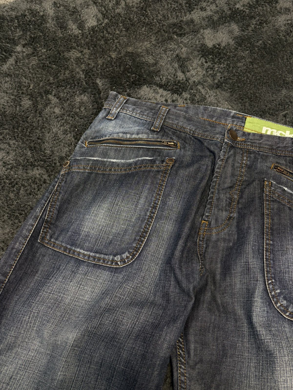 Japanese Brand Vintage 2000s Distressed Baggy Buckle Jeans Levis Style Size US 34 / EU 50 - 7 Thumbnail