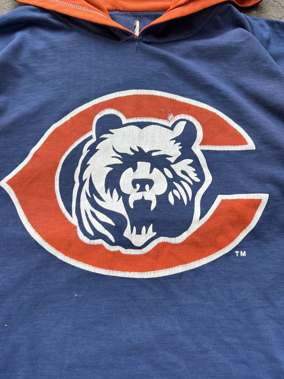 Starter VINTAGE 90’S STARTER CHICAGO BEARS NFL HOODED T SHIRT AOP Size US L / EU 52-54 / 3 - 4 Thumbnail