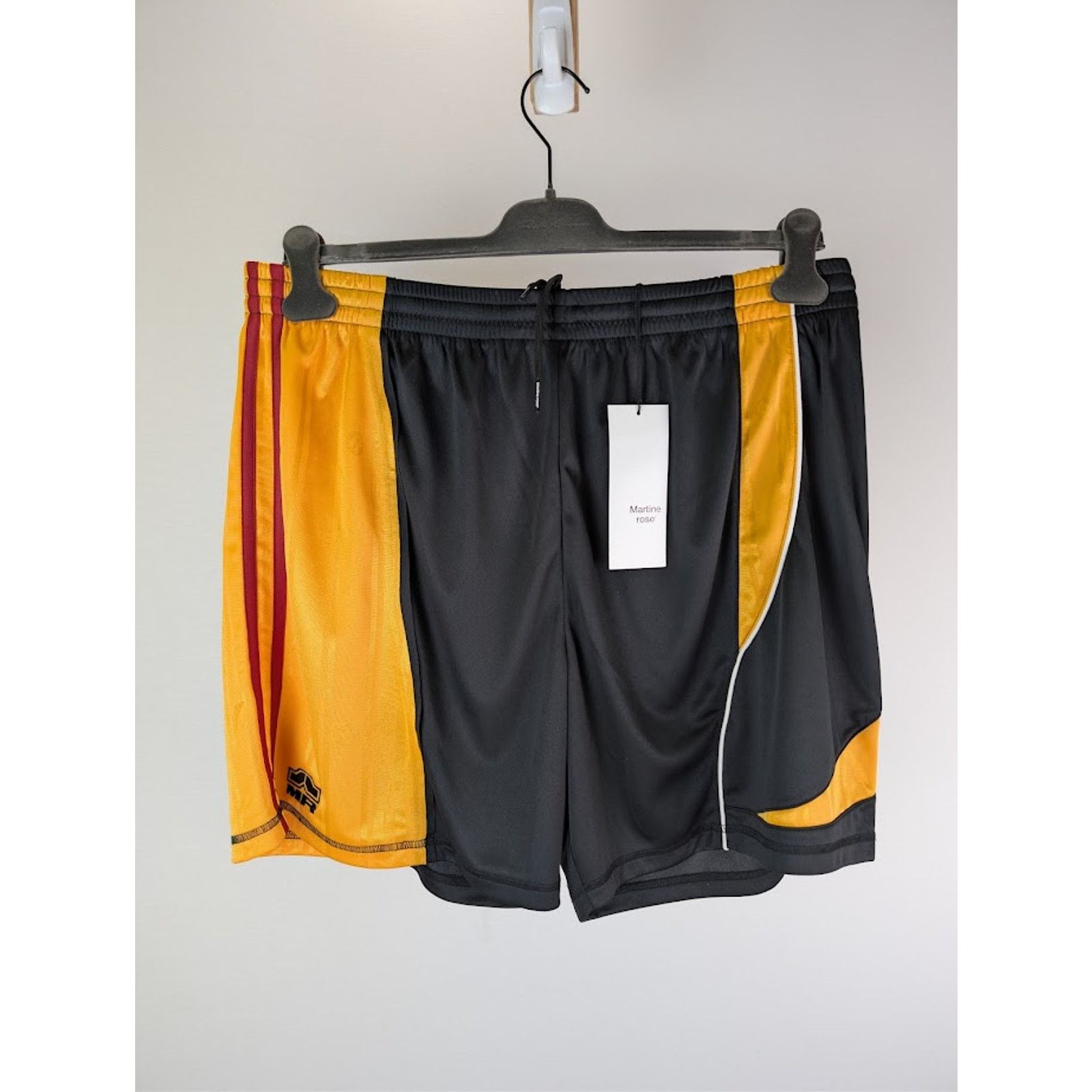 Martine Rose o1rshd1 College Football Shorts in Black/Gold Size US 30 / EU 46 - 2 Thumbnail