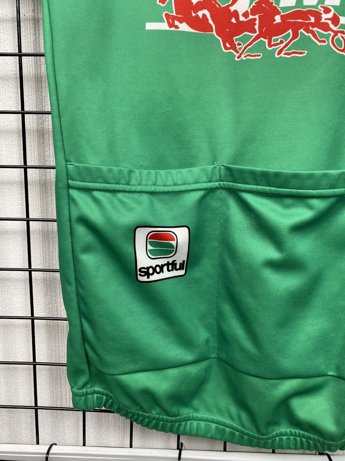 Other Rare Vintage PMU Romand Sportful Cycling Jersey Men L green Size US L / EU 52-54 / 3 - 22 Thumbnail