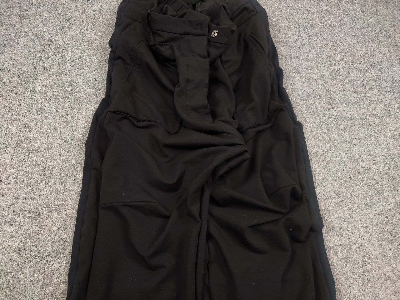 Designer Barbara Speer Design Avant Garde Harem Black double Pants Size 32" / US 10 / IT 46 - 5 Thumbnail