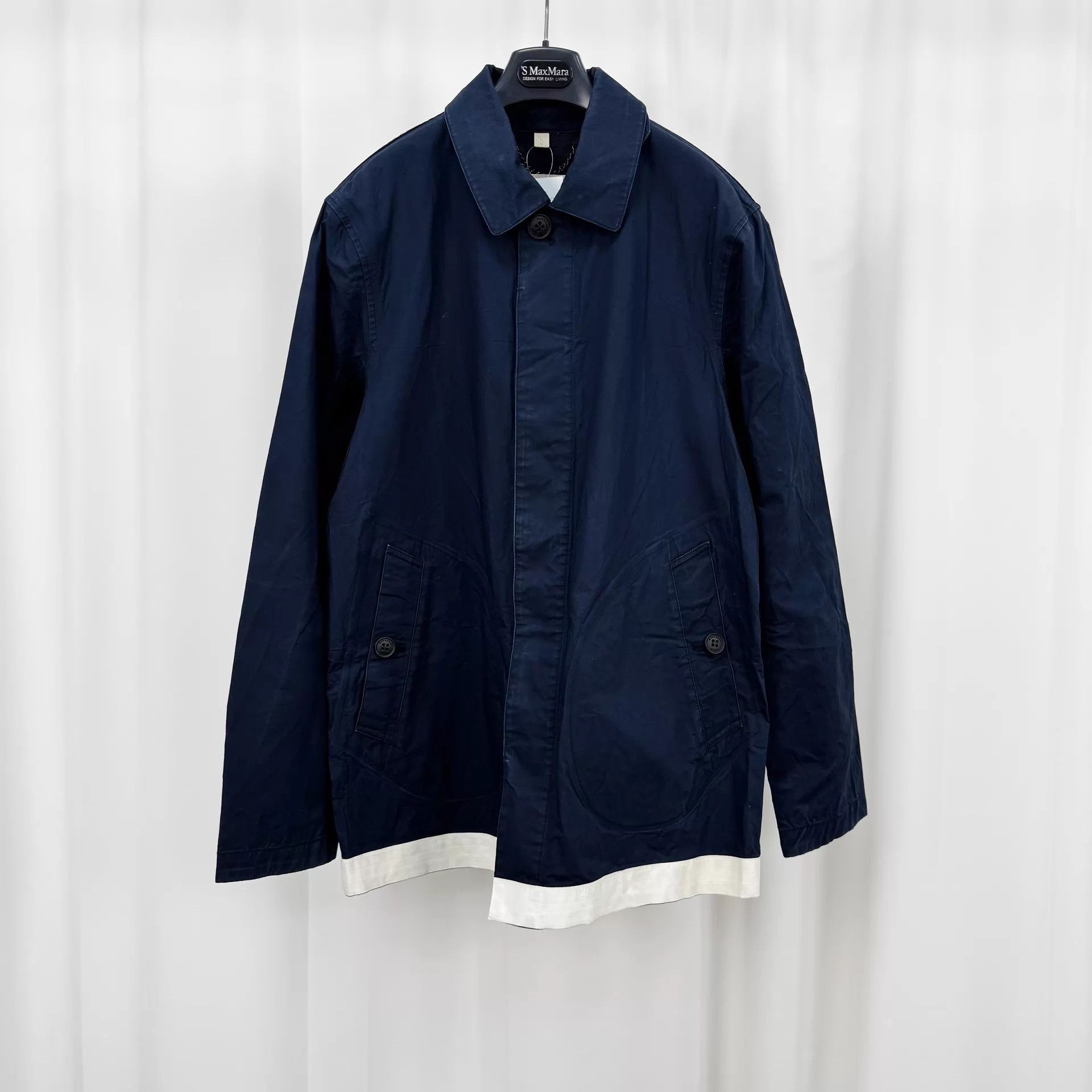 Burberry Burberry Navy Blue Trench Coat L 95 New Size US L / EU 52-54 / 3 - 1 Thumbnail