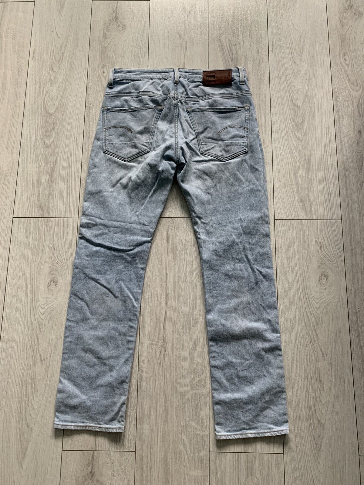 G-Star × Vintage Y2k baby blue g star glo distressed denim jeans Size US 34 / EU 50 - 4 Thumbnail
