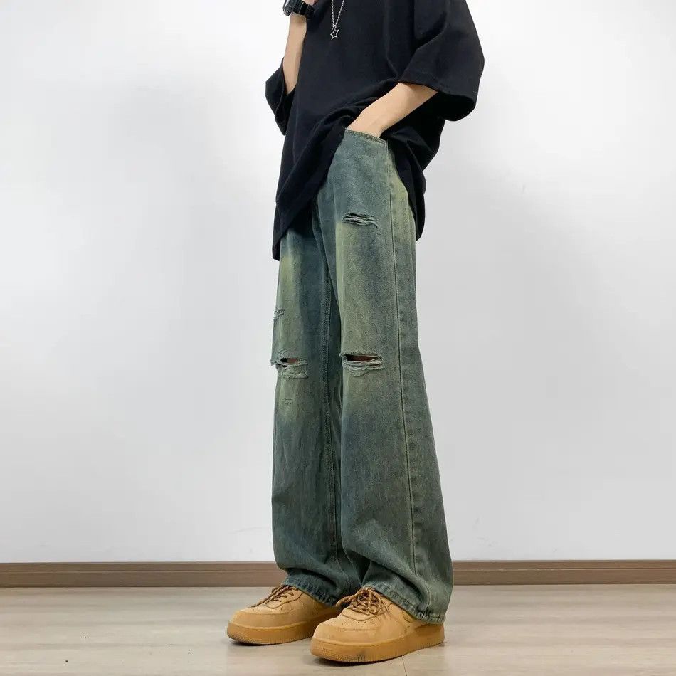 Japanese Brand Retro straight leg slightly flared jeans Size US 30 / EU 46 - 6 Thumbnail