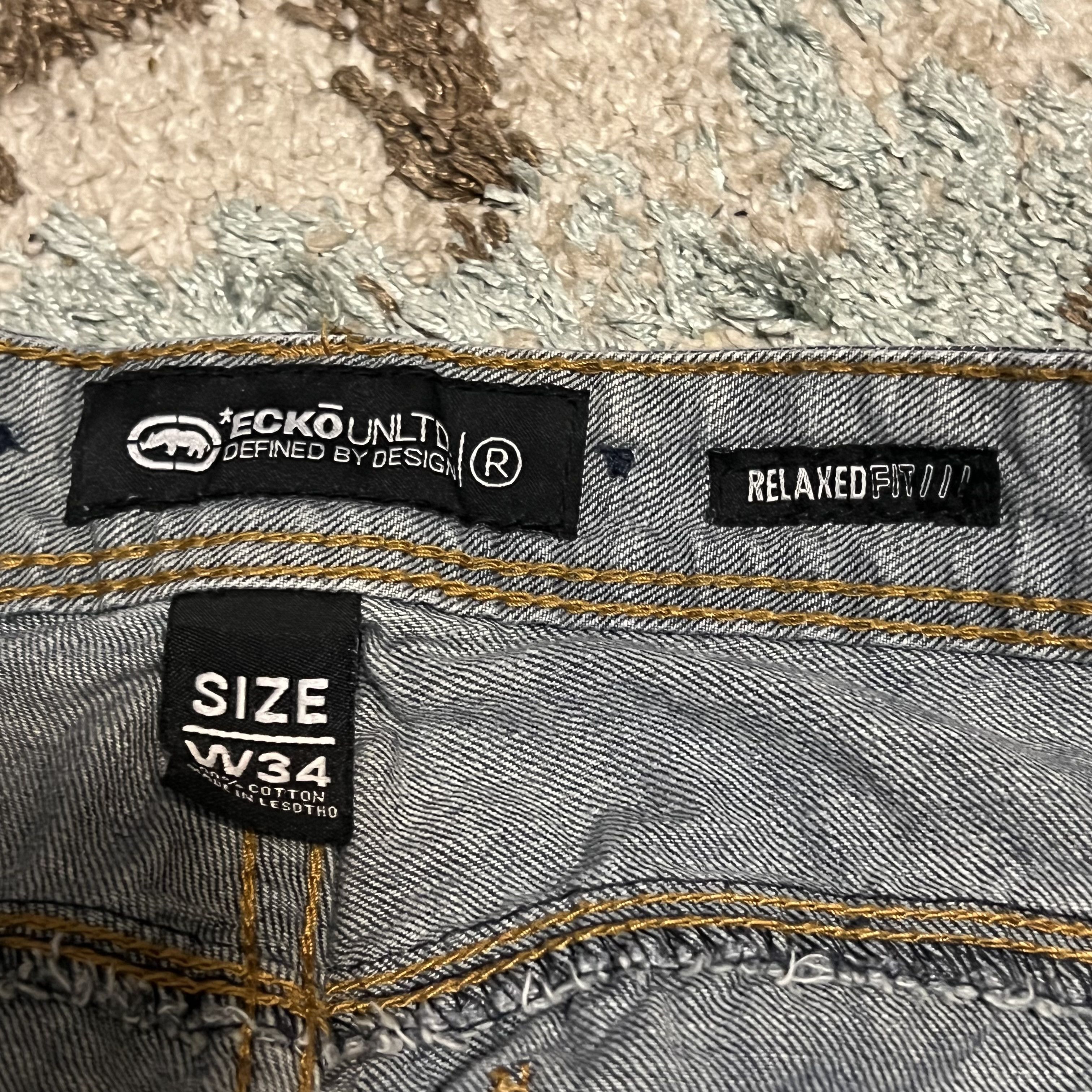 Ecko Unltd. Ecko Unltd Relaxed Fit Baggy Jeans Size 34x31 Skater Y2K Size US 34 / EU 50 - 7 Thumbnail