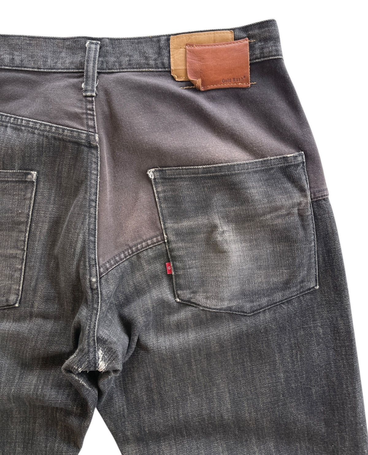 Vintage Gold Rush Patchwork Distressed Denim Size US 34 / EU 50 - 8 Thumbnail
