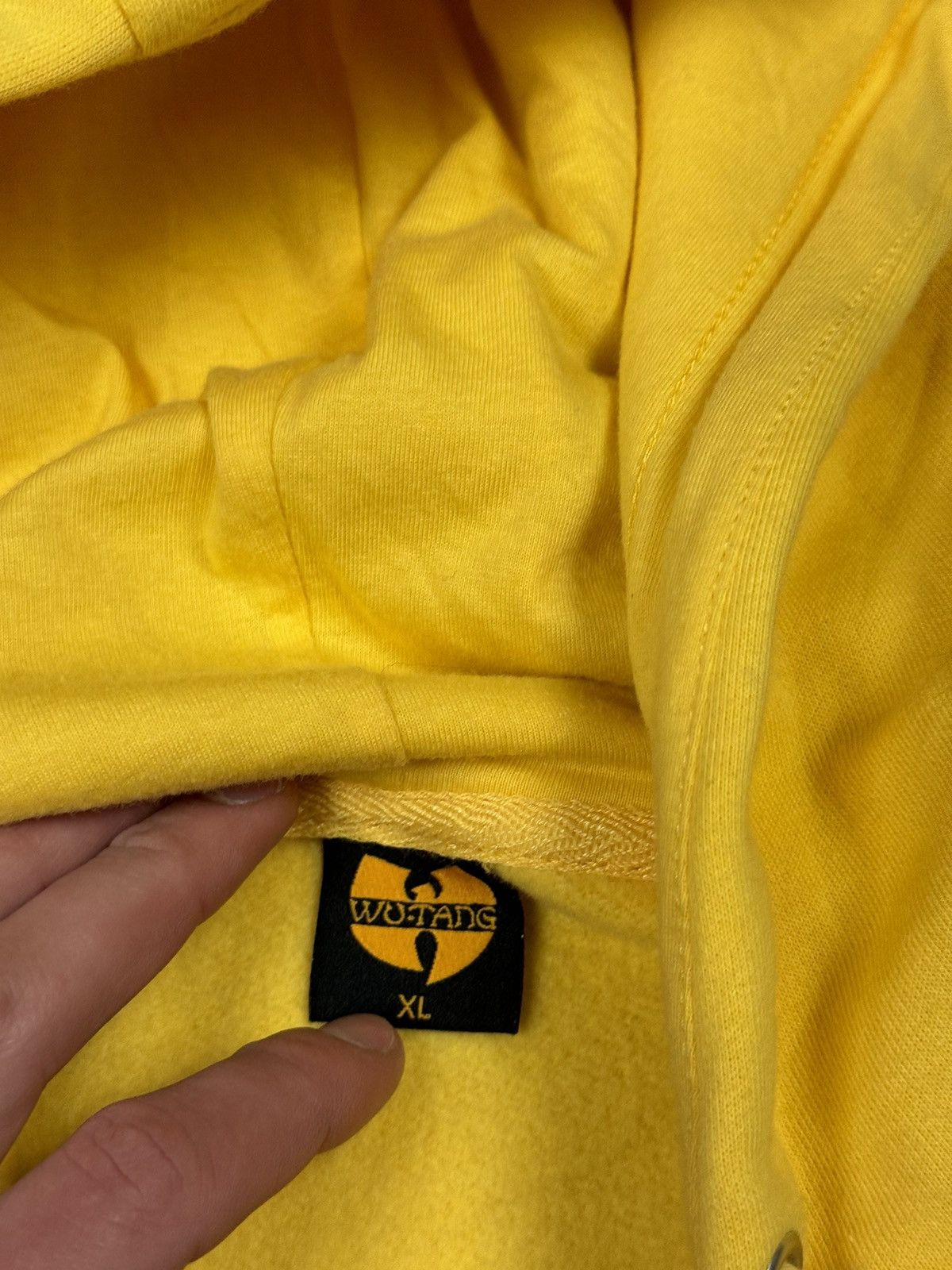 Wu-Tang Clan Wu Tang Wuwear Yellow Hoodie Big Logo Size XL Size US XL / EU 56 / 4 - 9 Thumbnail