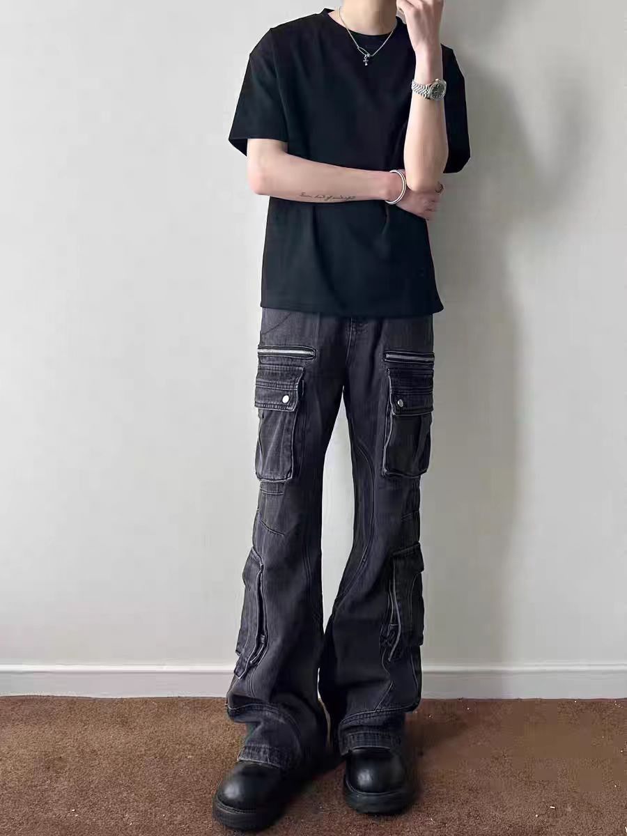 Designer × Vintage Washed vintage street hip hop workwear jeans Size US 28 / EU 44 - 4 Thumbnail