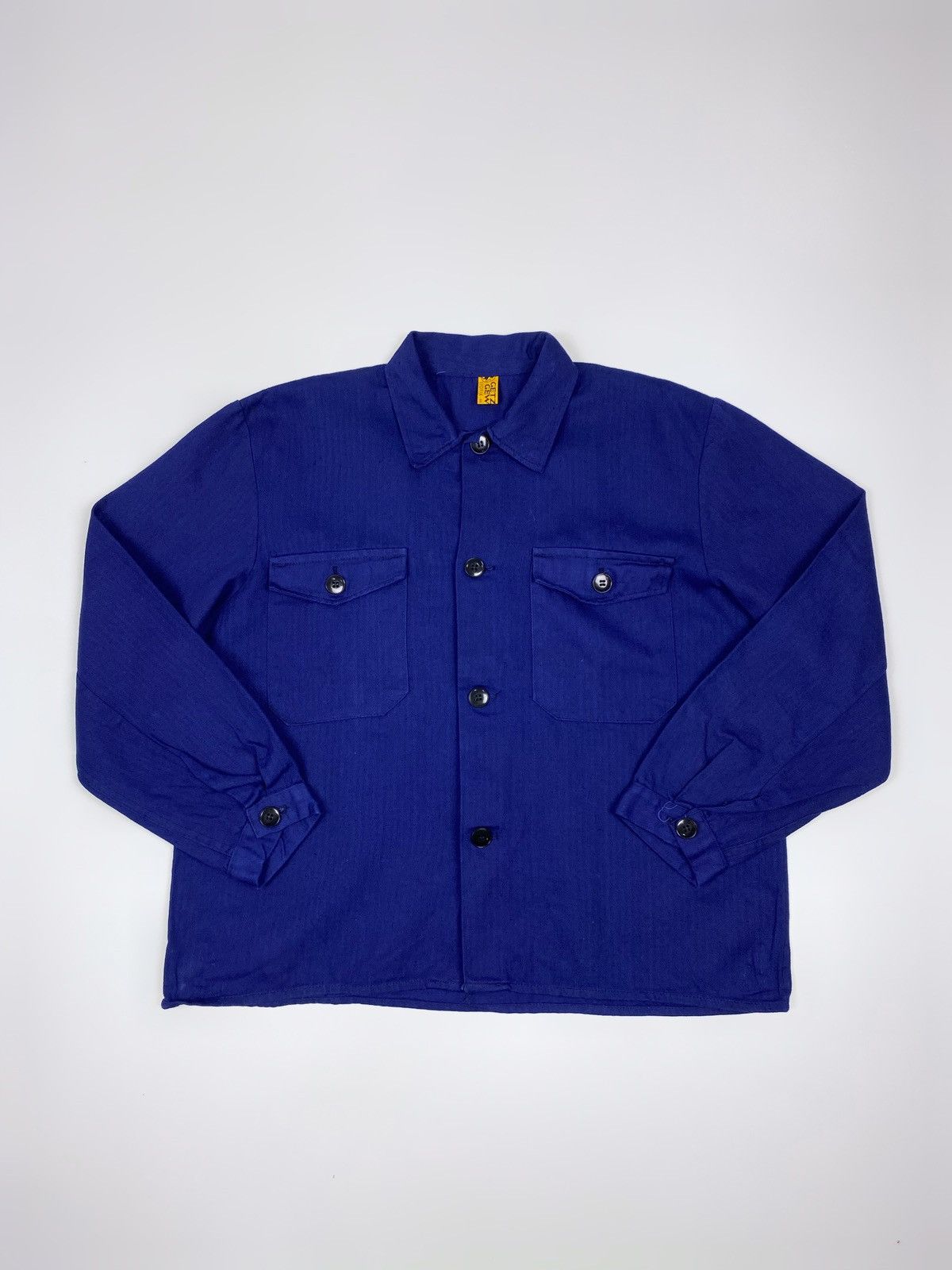 Vintage 1970’s Vintage Getzner HBT Two Pocket Boxy Work Jacket Size US M / EU 48-50 / 2 - 1 Thumbnail