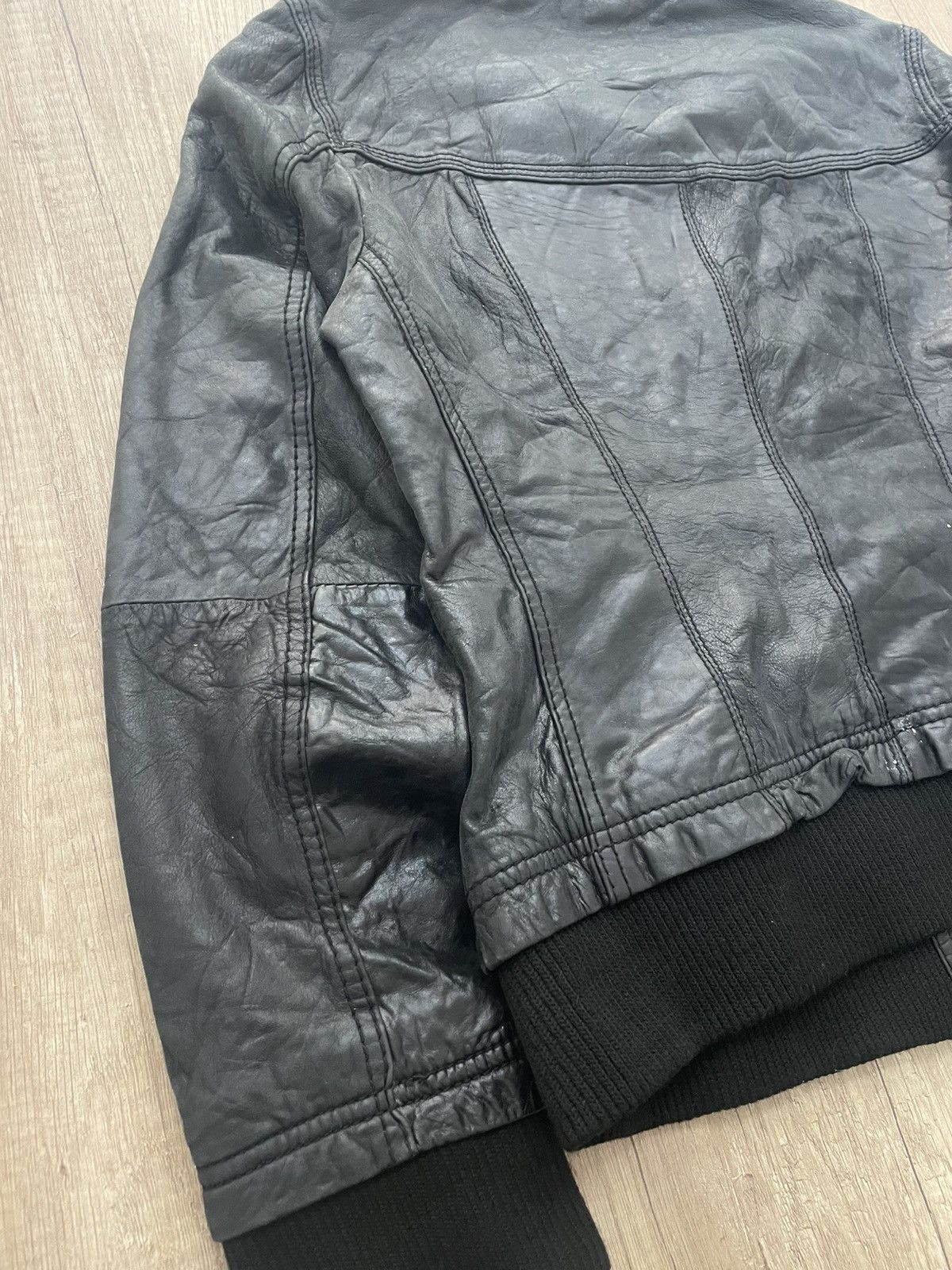 14th Addiction Rare leather bomber jacket 14th addiction style multipocket Size US M / EU 48-50 / 2 - 15 Thumbnail