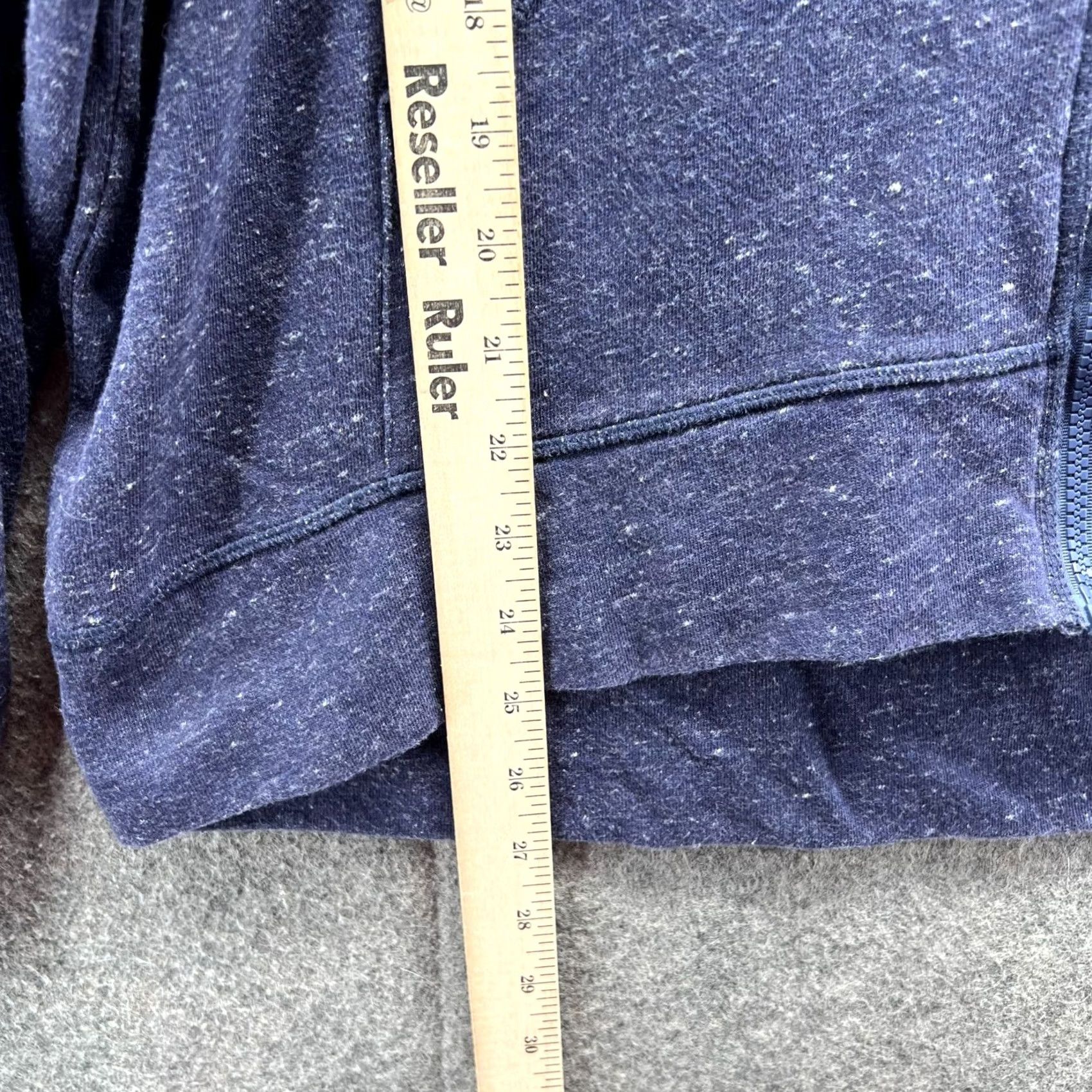 Champion VINTAGE Champion Jacket Women XL Heather Blue Fleece Gear Hoodie Full Zip Cotton Size XL / US 12-14 / IT 48-50 - 6 Thumbnail