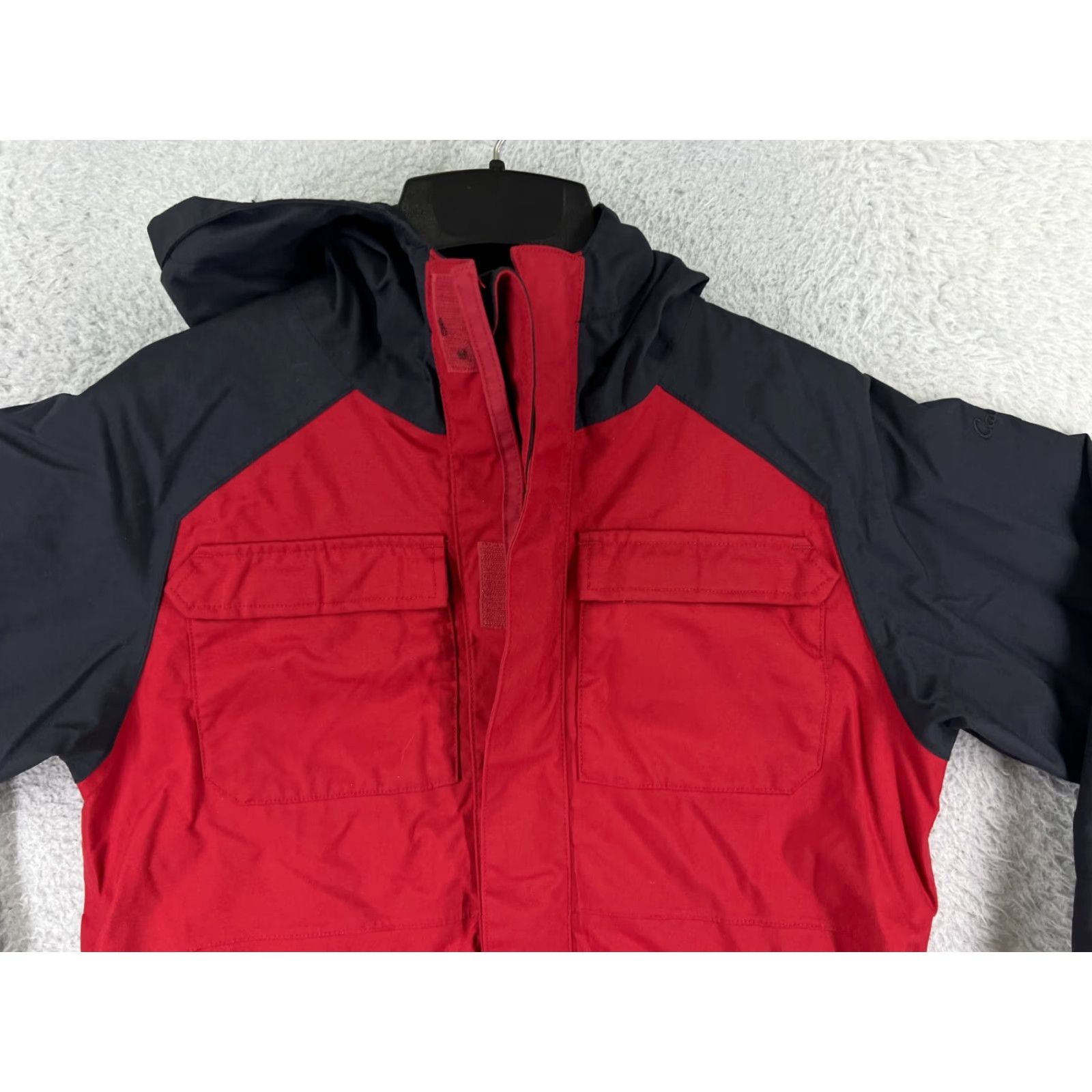 Vintage Cabelas Jacket Women Large Red Black Hooded Windbreaker 100% Nylon Retro Outdoor Size L / US 10 / IT 46 - 5 Thumbnail