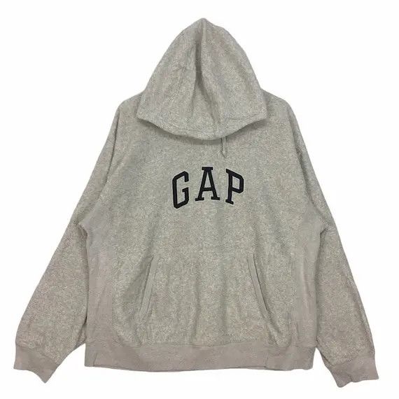 Gap Vtg GAP Fleece Hoodie Sweater Spell Out Pullover Streetwear Size XL / US 12-14 / IT 48-50 - 1 Thumbnail