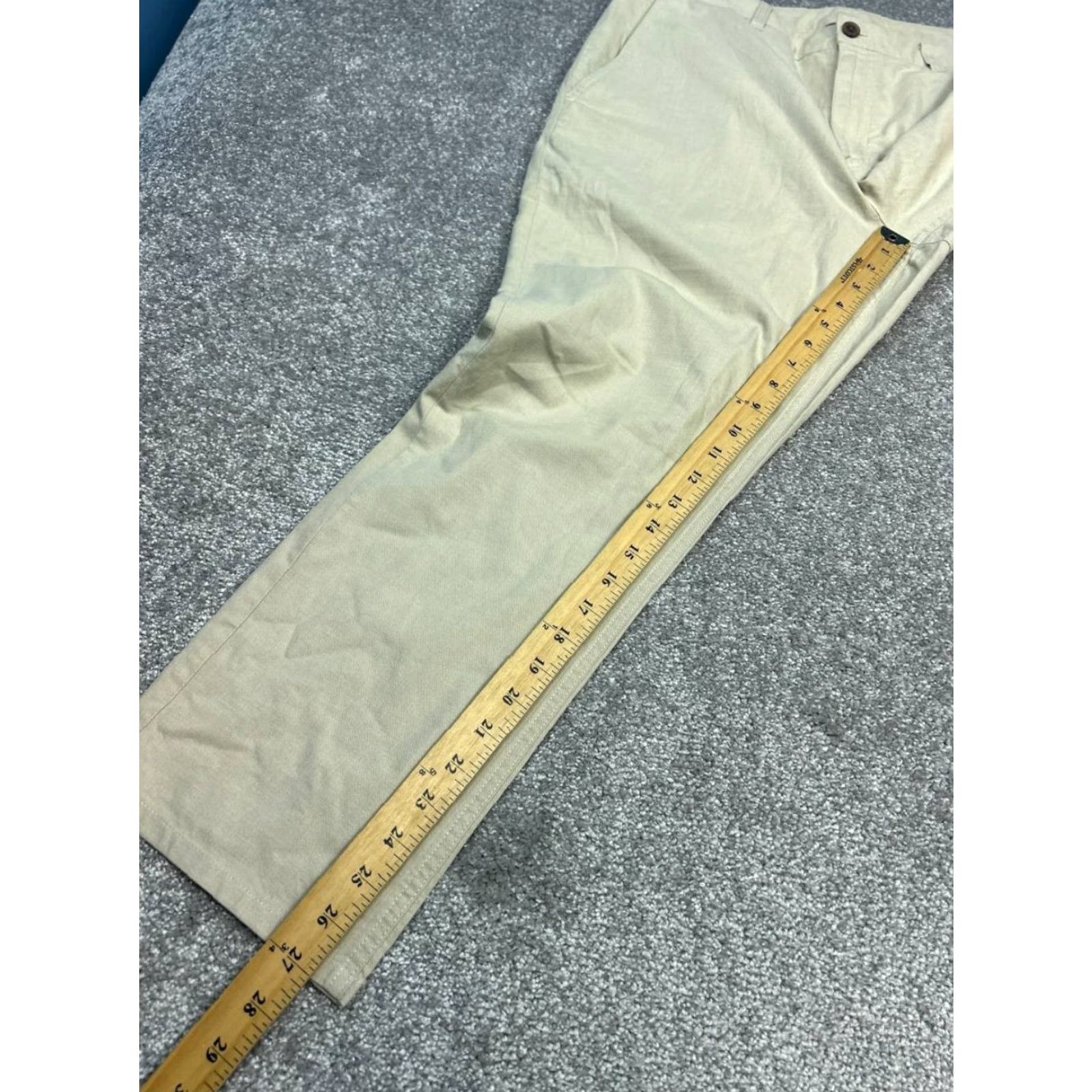 Bonobos Bonobos Chino Pants Mens 36 Beige Cotton Stretch Athletic High Rise Straight Leg Size US 36 / EU 52 - 4 Thumbnail