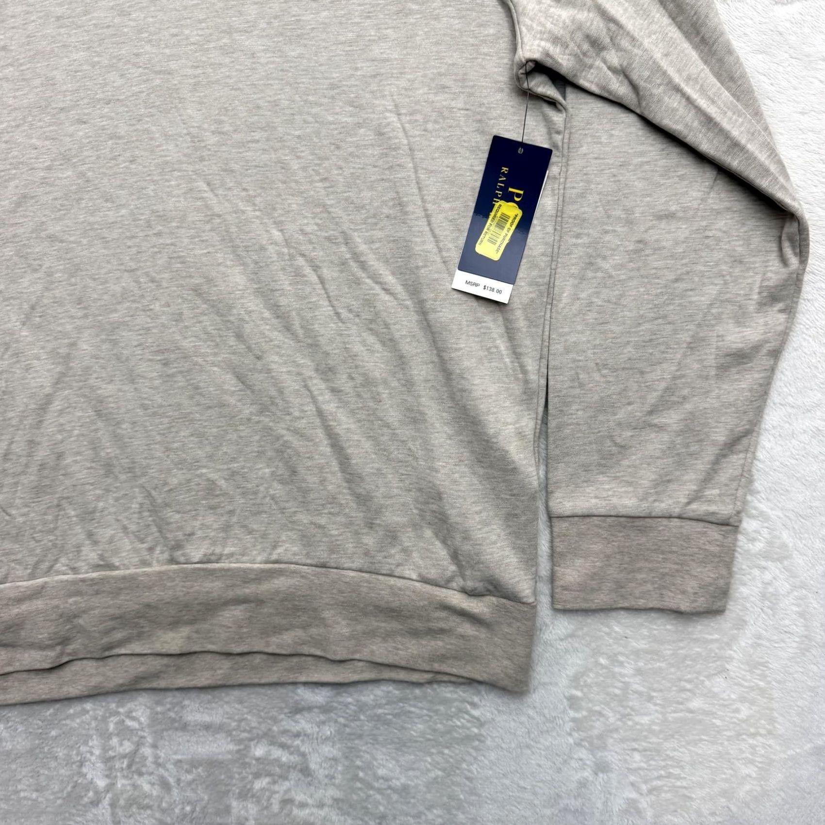 Polo Ralph Lauren Polo Ralph Lauren Sweatshirt Henley Mens L Gray Mock Neck Jersey Pony Logo Size US L / EU 52-54 / 3 - 6 Thumbnail