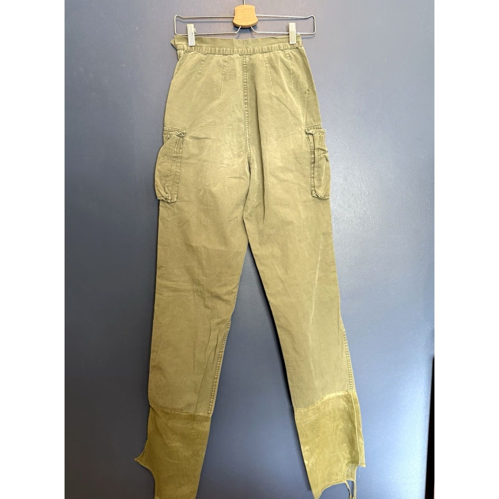 Olive VINTAGE US Army Cargo Pants Women Olive Green Size 12 OG-107 60’s Size 34" / US 12 / IT 48 - 5 Thumbnail