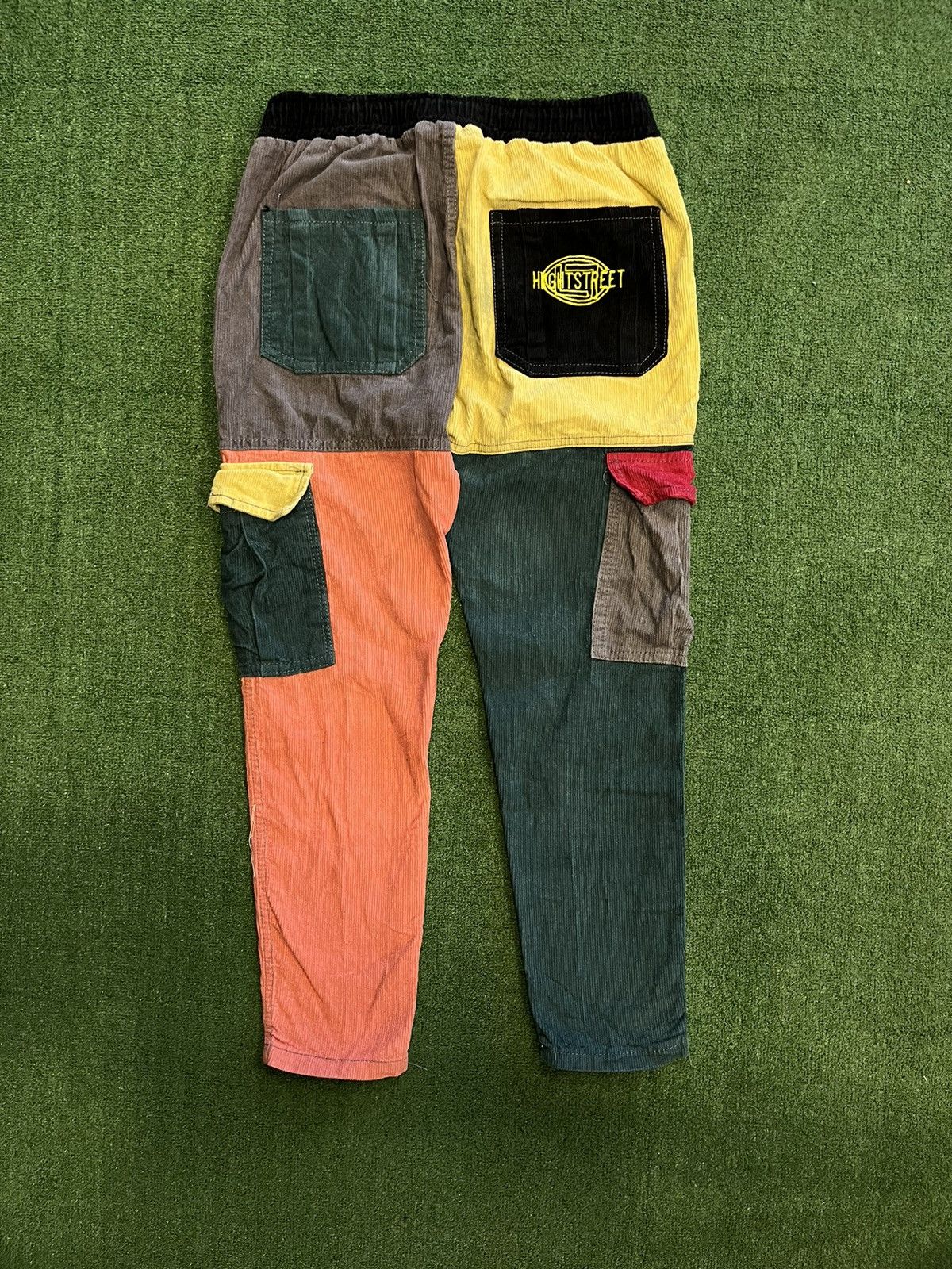 Shein × Vintage Vintage Y2K Courdoroy Cargo Pants Stussy style Patchwork Size US 30 / EU 46 - 2 Thumbnail