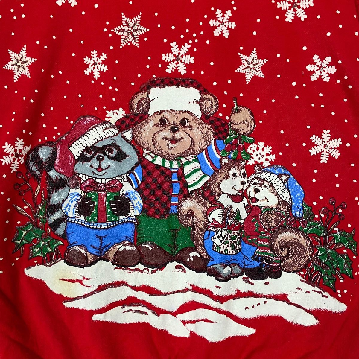 Cartoon Network × Vintage Vintage Nut Cracker Christmas Animal Graphic Pullover Jumper Size US L / EU 52-54 / 3 - 3 Thumbnail