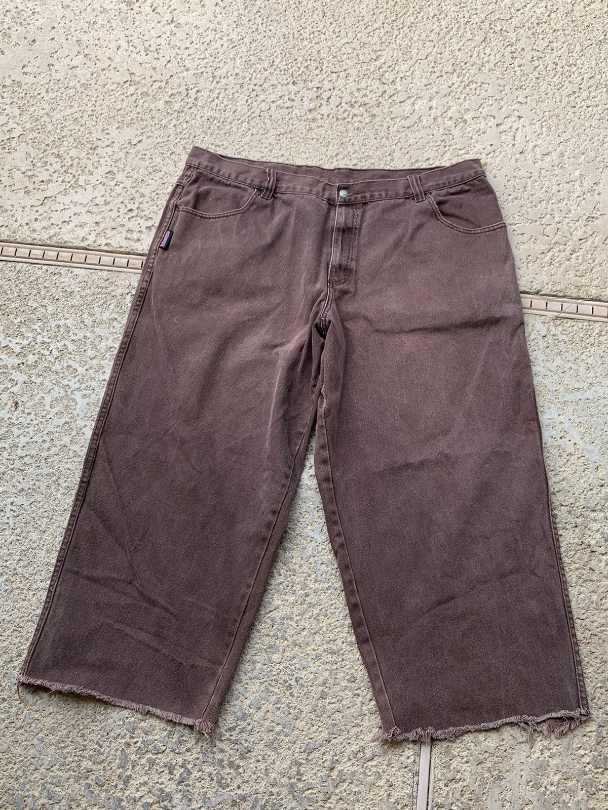 Vintage RARE Vintage 90’s Interstate Ultra Wide Leg Baggy Fade Jeans Size US 44 / EU 60 - 3 Thumbnail