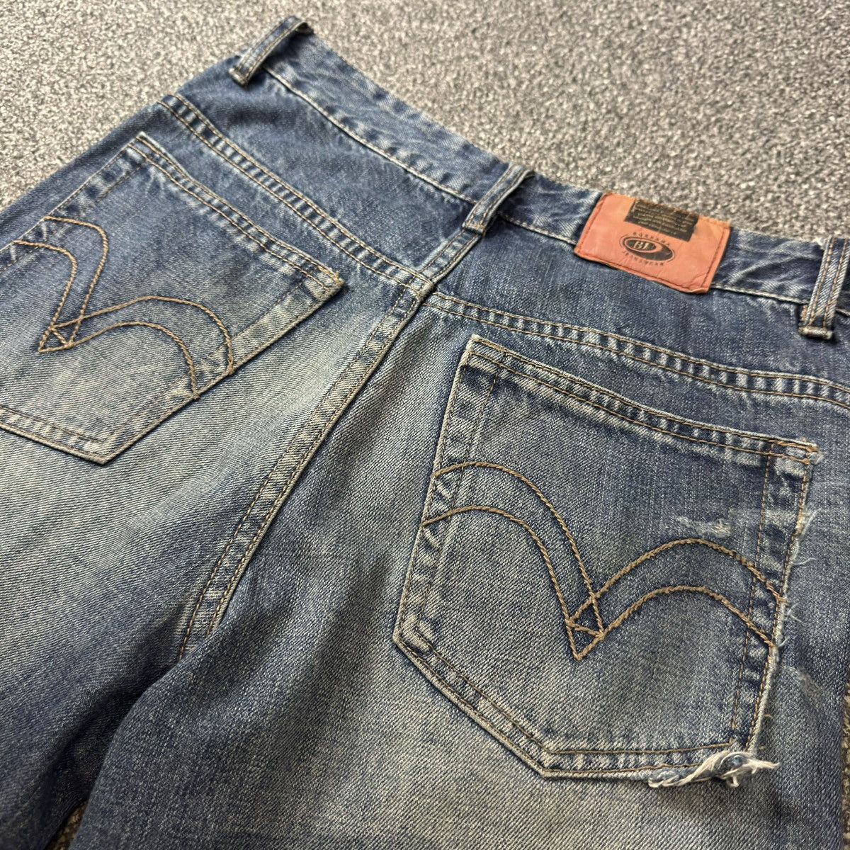 Japanese Brand 🔥🇯🇵 Vintage y2k Hand Printed Ronin Bj Jeans Karakuri Size US 30 / EU 46 - 9 Thumbnail