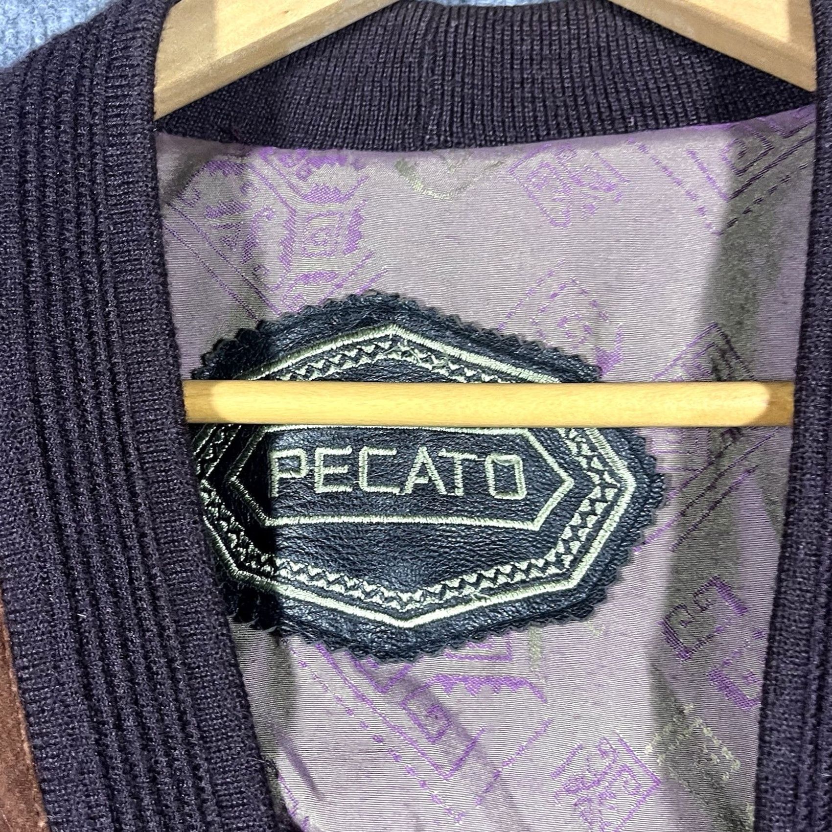 Vintage VINTAGE Pecato Cardigan Mens XL Brown Suede Leather Wool 90s Knit Long Sleeve Button Size US XL / EU 56 / 4 - 5 Thumbnail