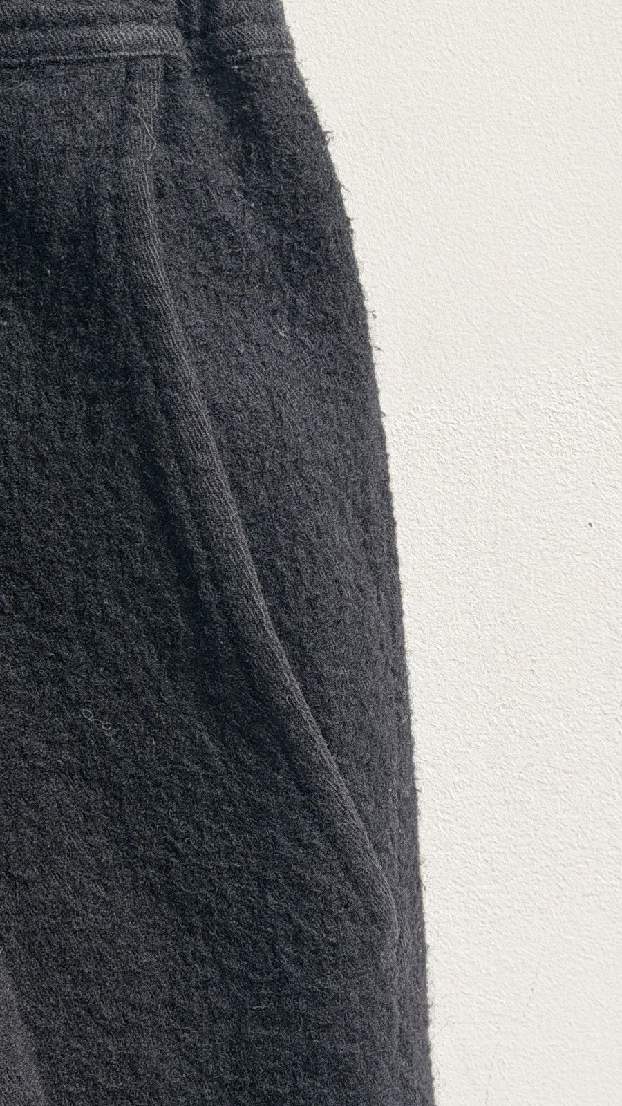 Rick Owens Black wool-blend flannel cropped trousers Size US 32 / EU 48 - 7 Thumbnail