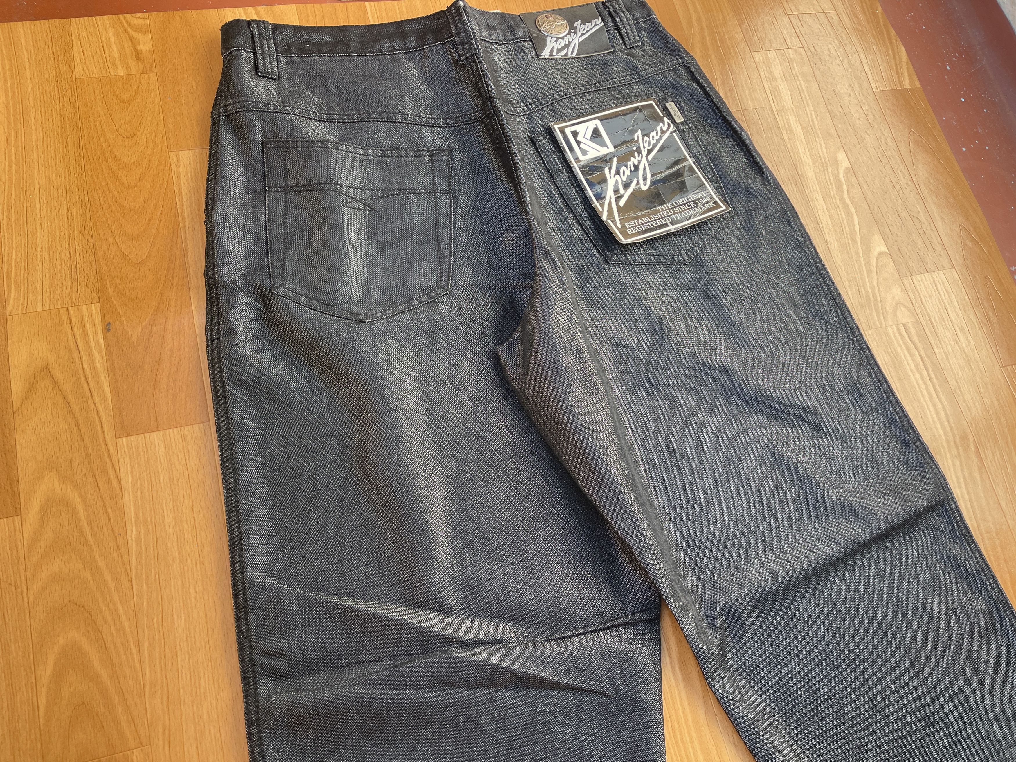 Karl Kani KARL KANI jeans shiny vintage baggy jeans silver metallic 34 Size US 34 / EU 50 - 4 Thumbnail